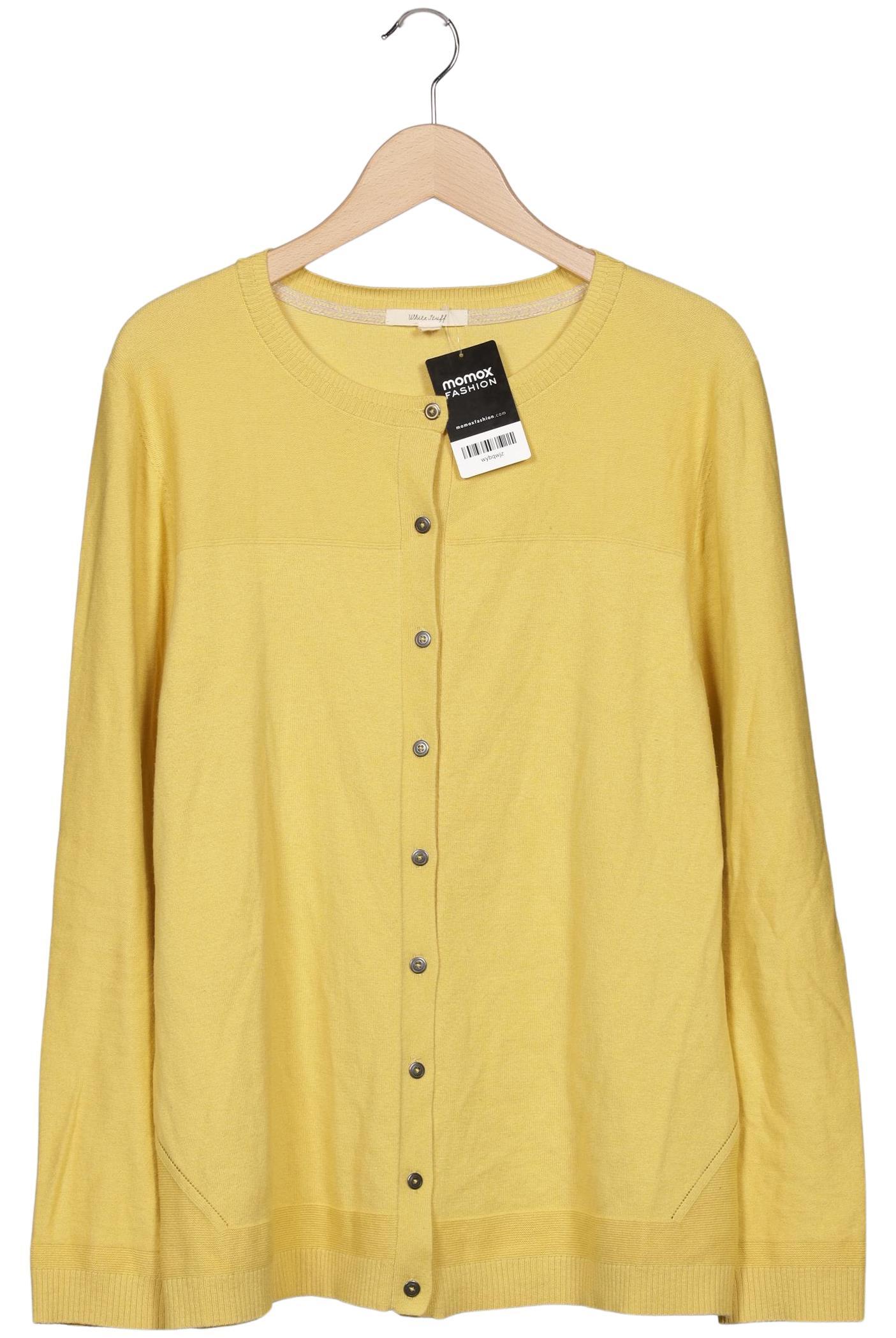 

White Stuff Damen Strickjacke, gelb, Gr. 50