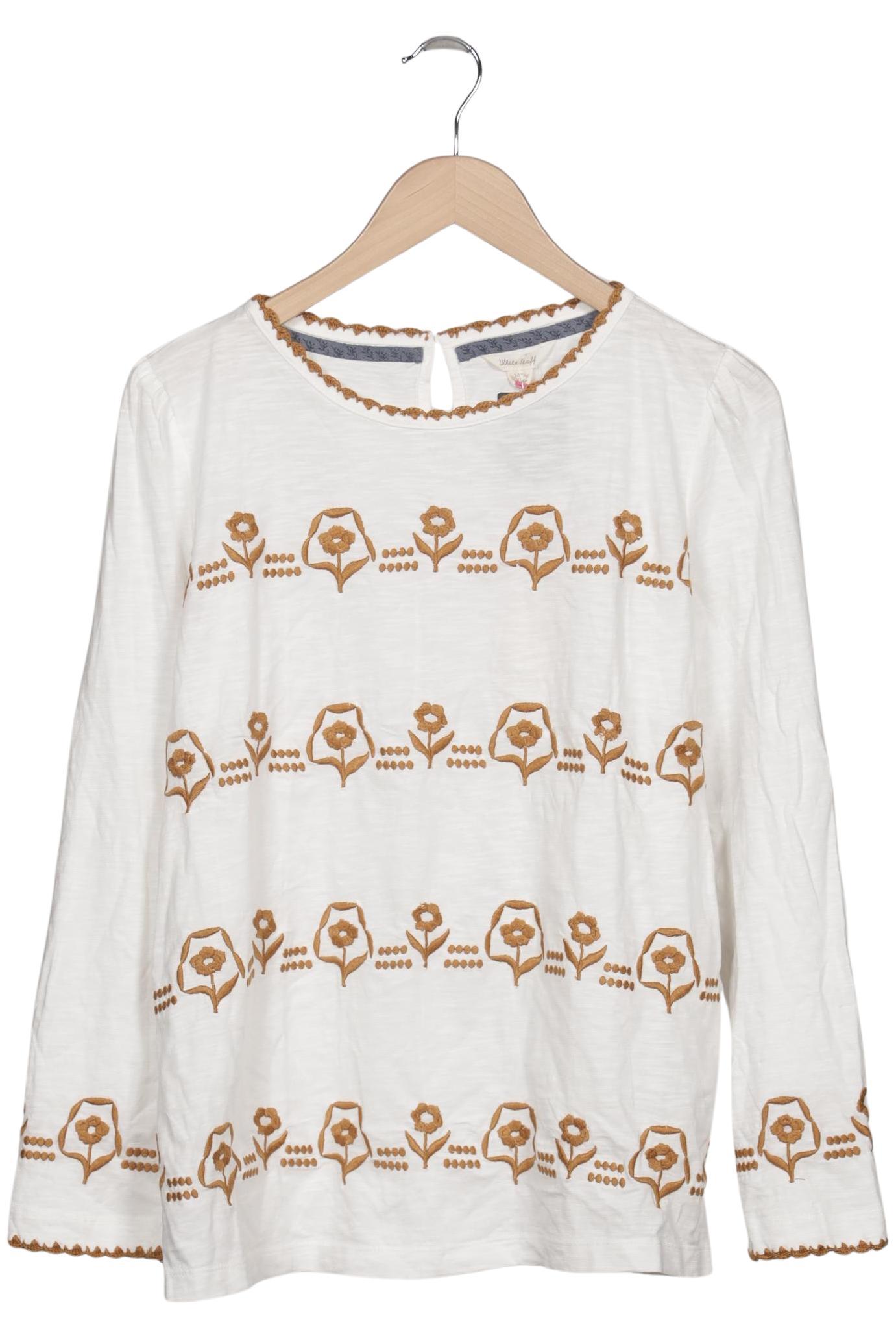 

White Stuff Damen Langarmshirt, cremeweiß, Gr. 44