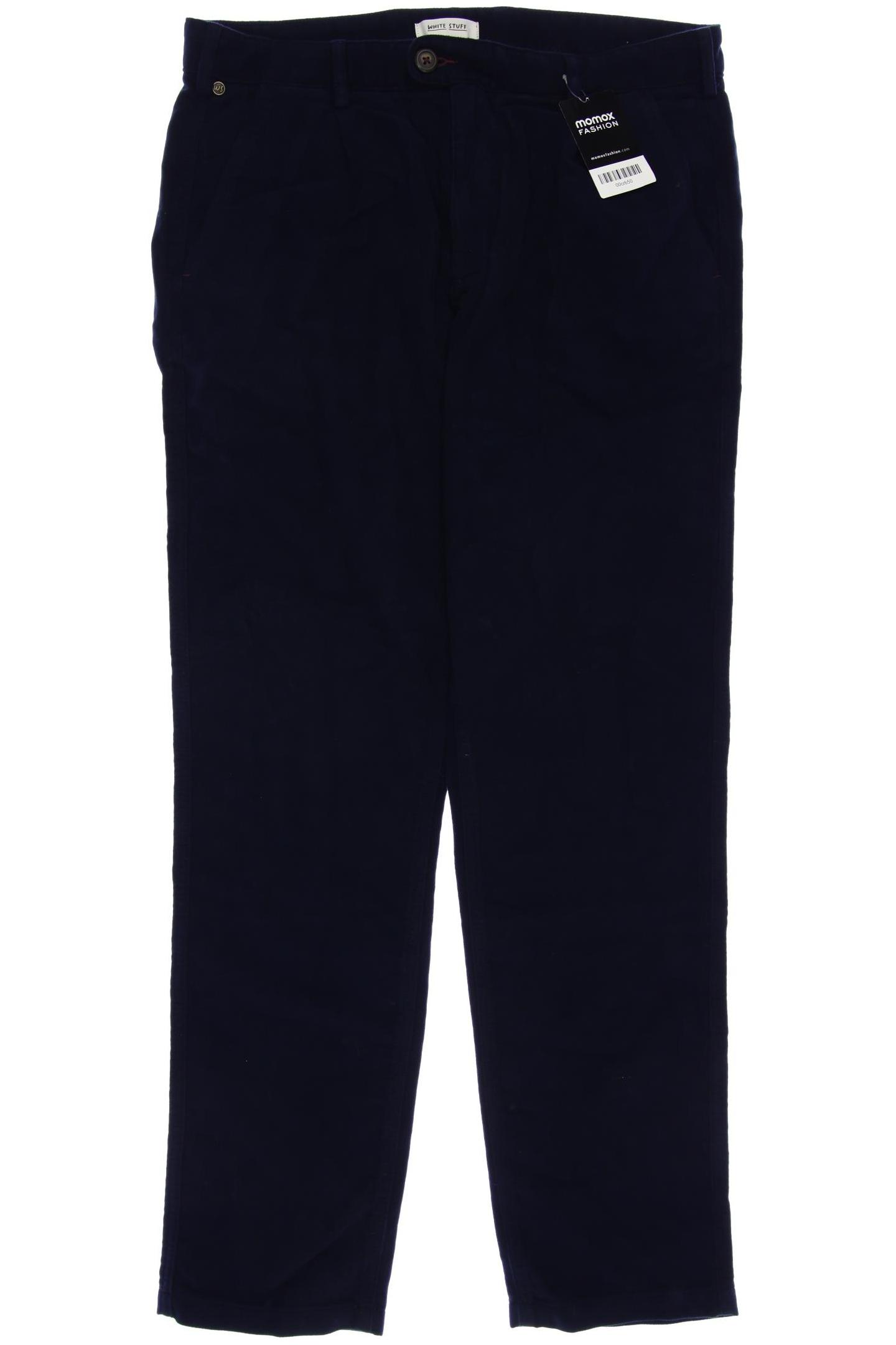 

White Stuff Herren Stoffhose, marineblau, Gr. 34