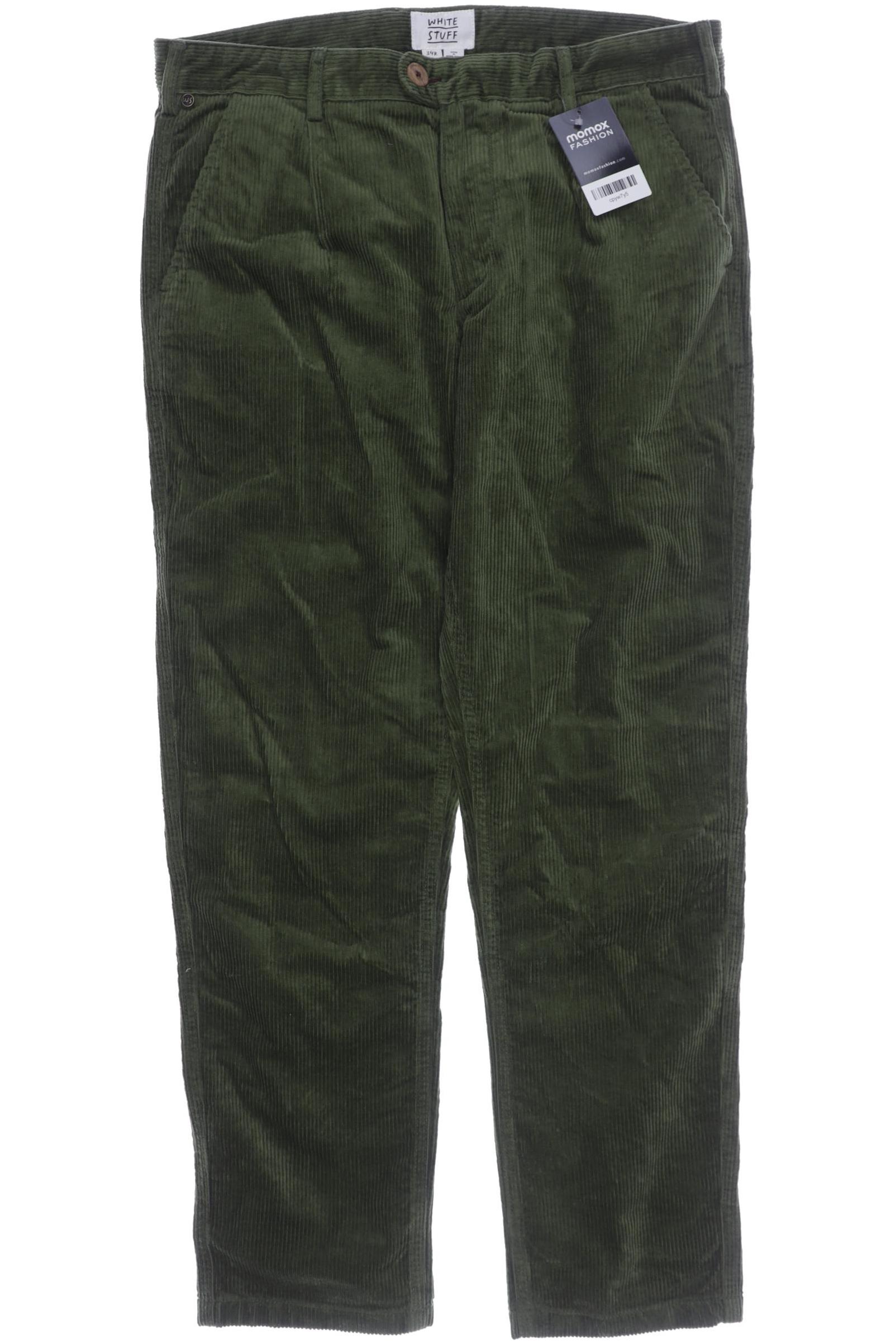 

White Stuff Herren Stoffhose, grün, Gr. 34