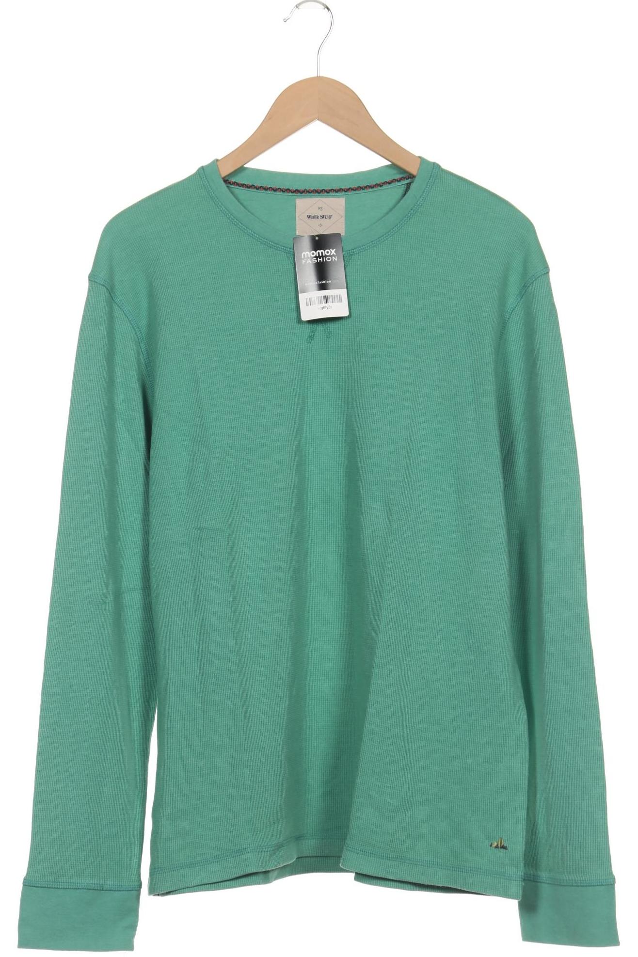 

White Stuff Herren Langarmshirt, türkis, Gr. 54