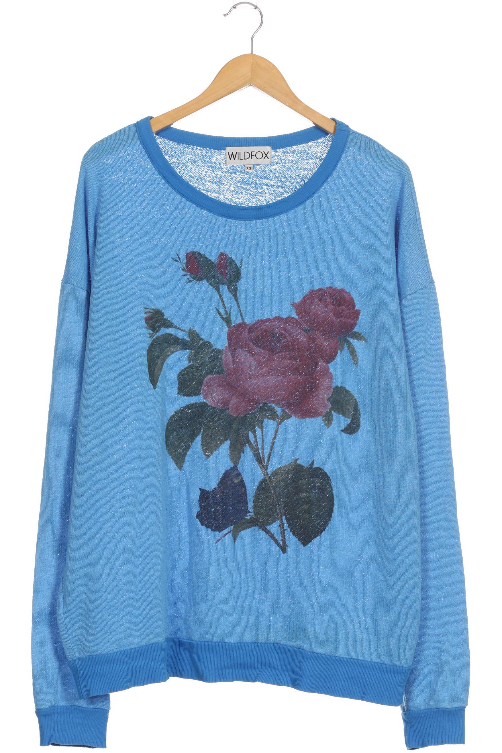 

Wildfox Damen Langarmshirt, blau, Gr.
