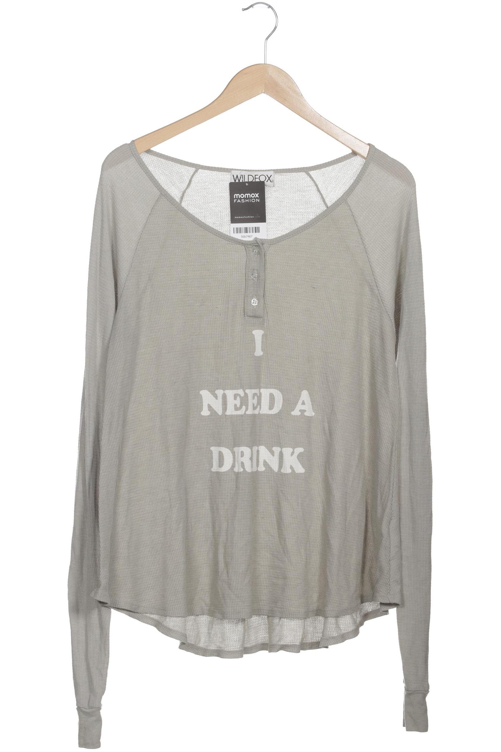 

Wildfox Damen Langarmshirt, grau, Gr.