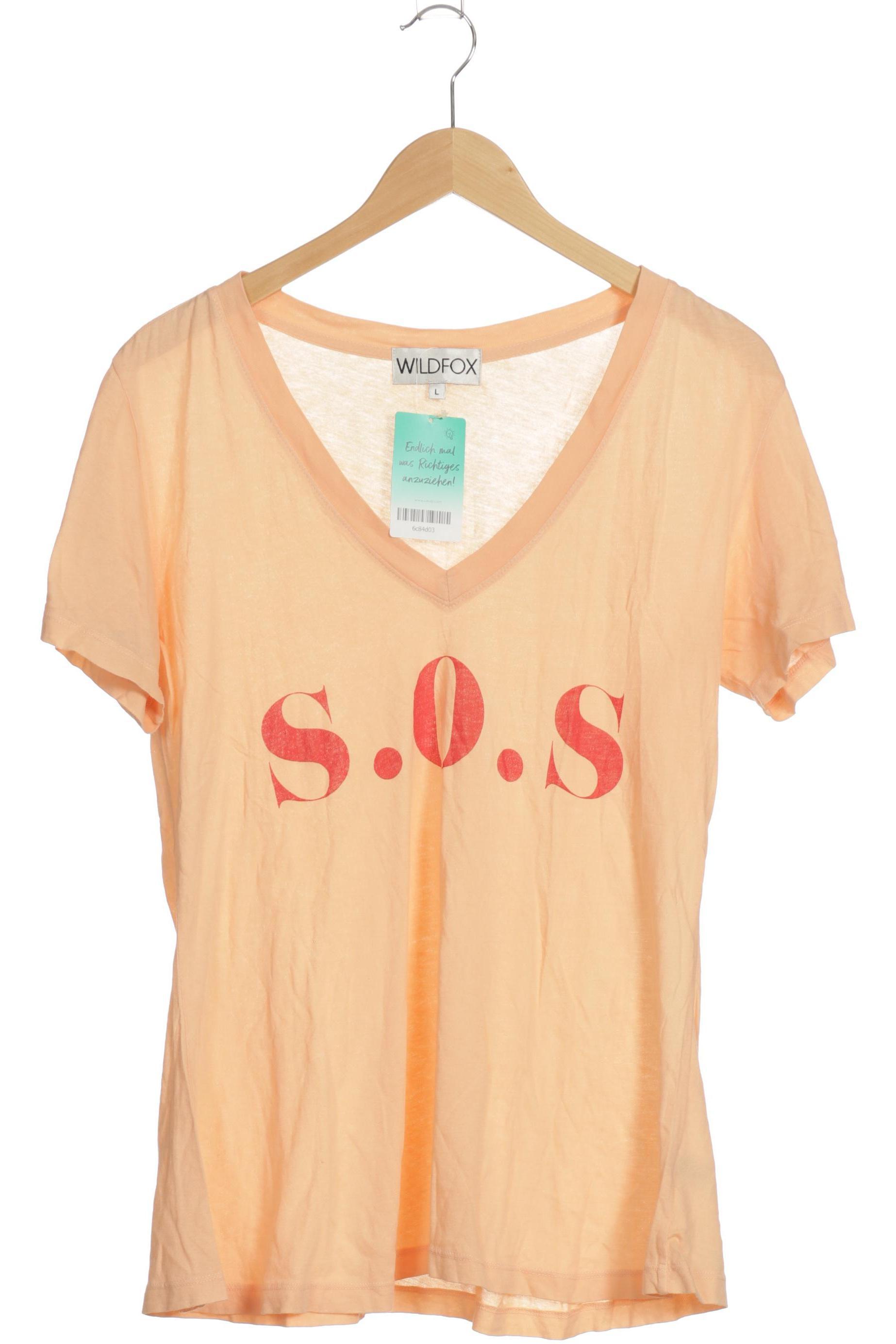 

Wildfox Damen T-Shirt, orange, Gr.