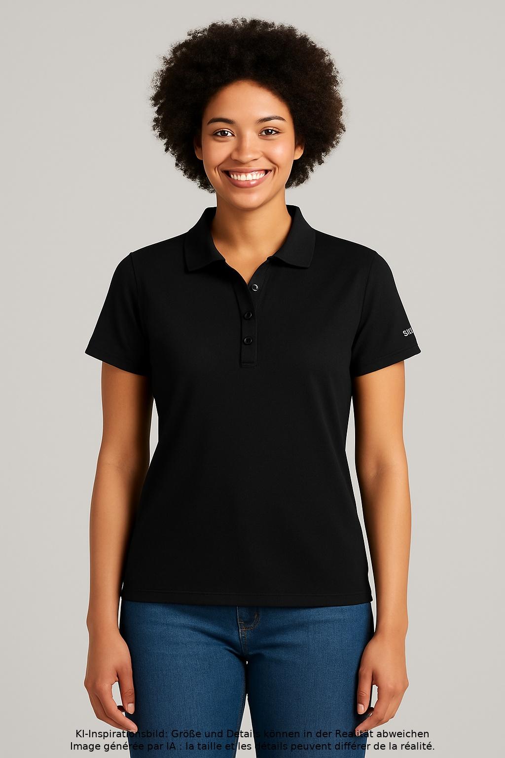

Wilson Damen Poloshirt, schwarz, Gr. 44