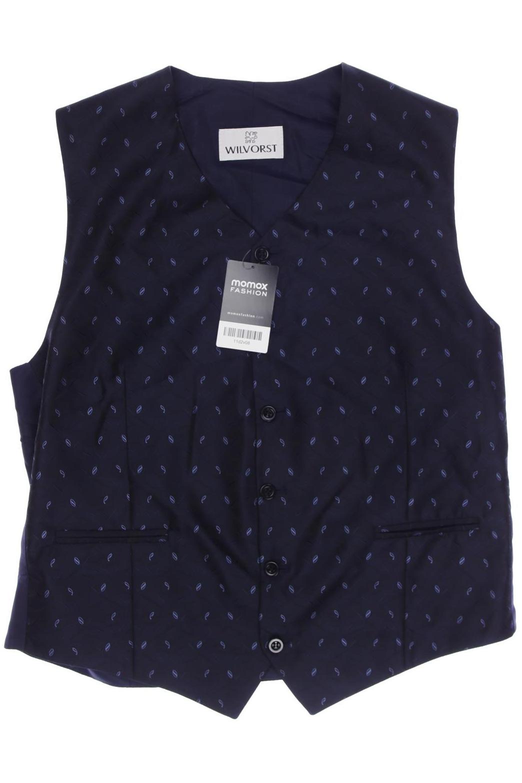 

WILVORST Herren Weste, marineblau