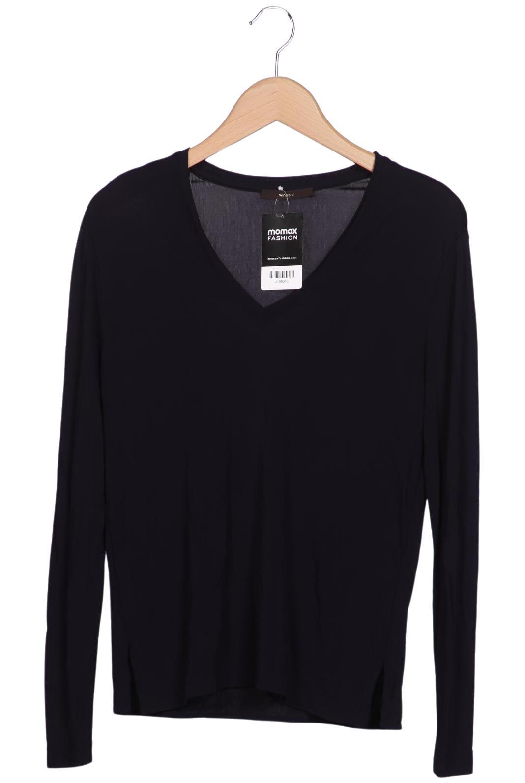 

windsor. Damen Langarmshirt, marineblau, Gr. 36