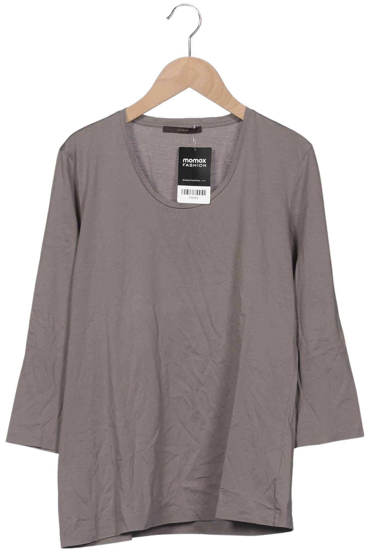 

windsor. Damen Langarmshirt, grau, Gr. 42