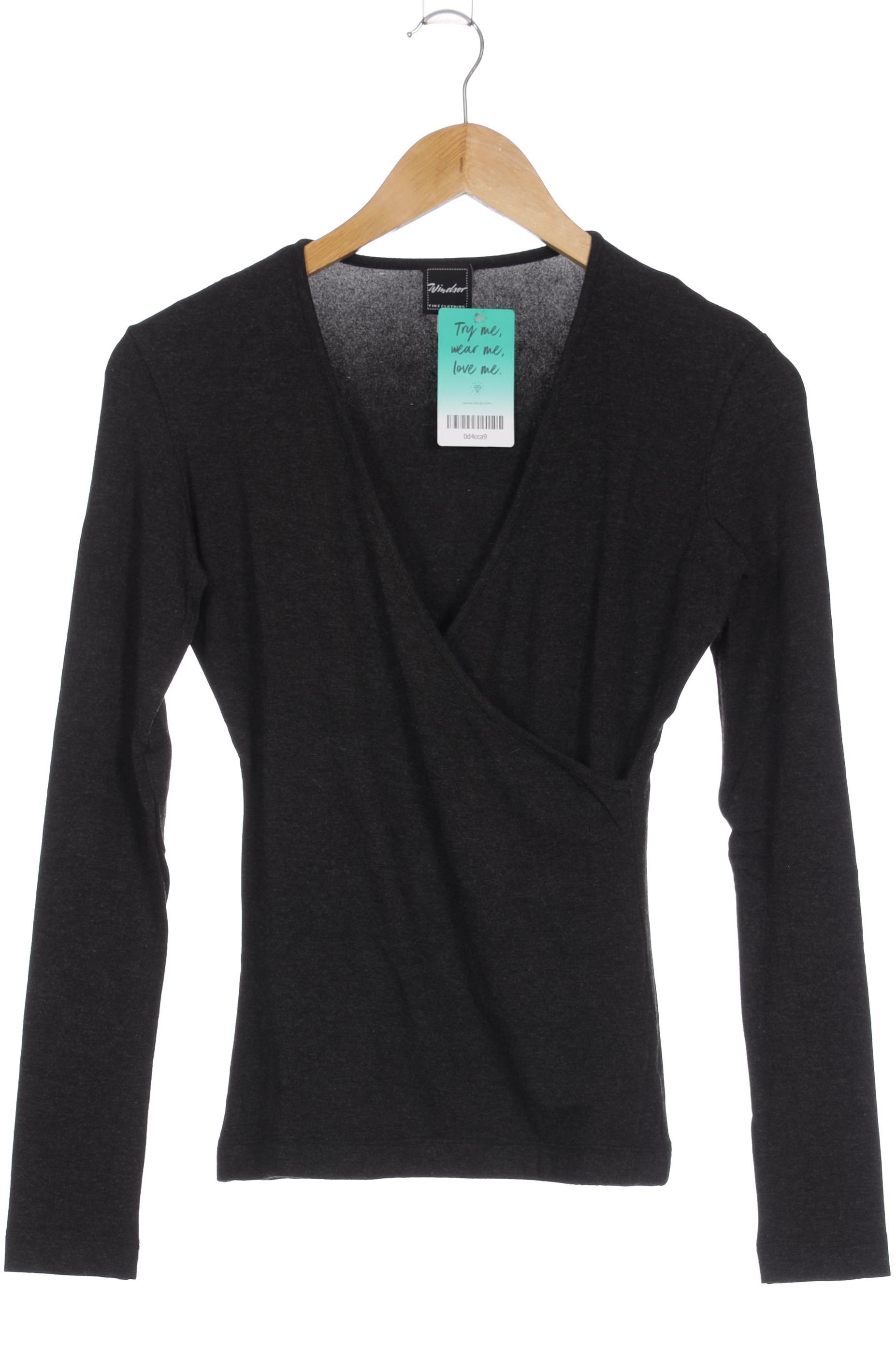 

windsor. Damen Langarmshirt, schwarz, Gr.