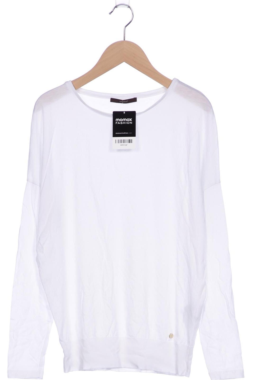 

windsor. Damen Langarmshirt, weiß, Gr. 36