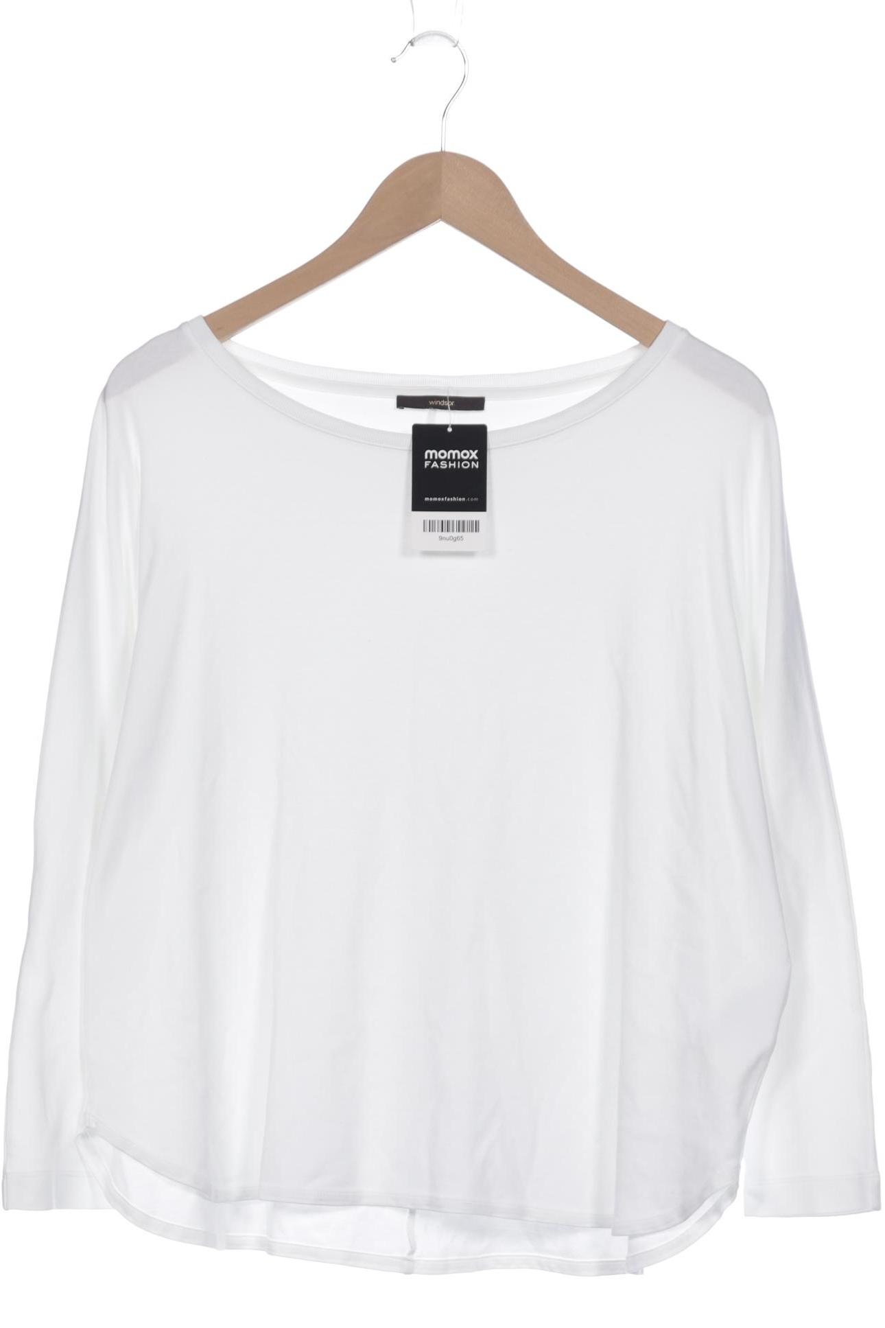 

windsor. Damen Langarmshirt, weiß, Gr. 42