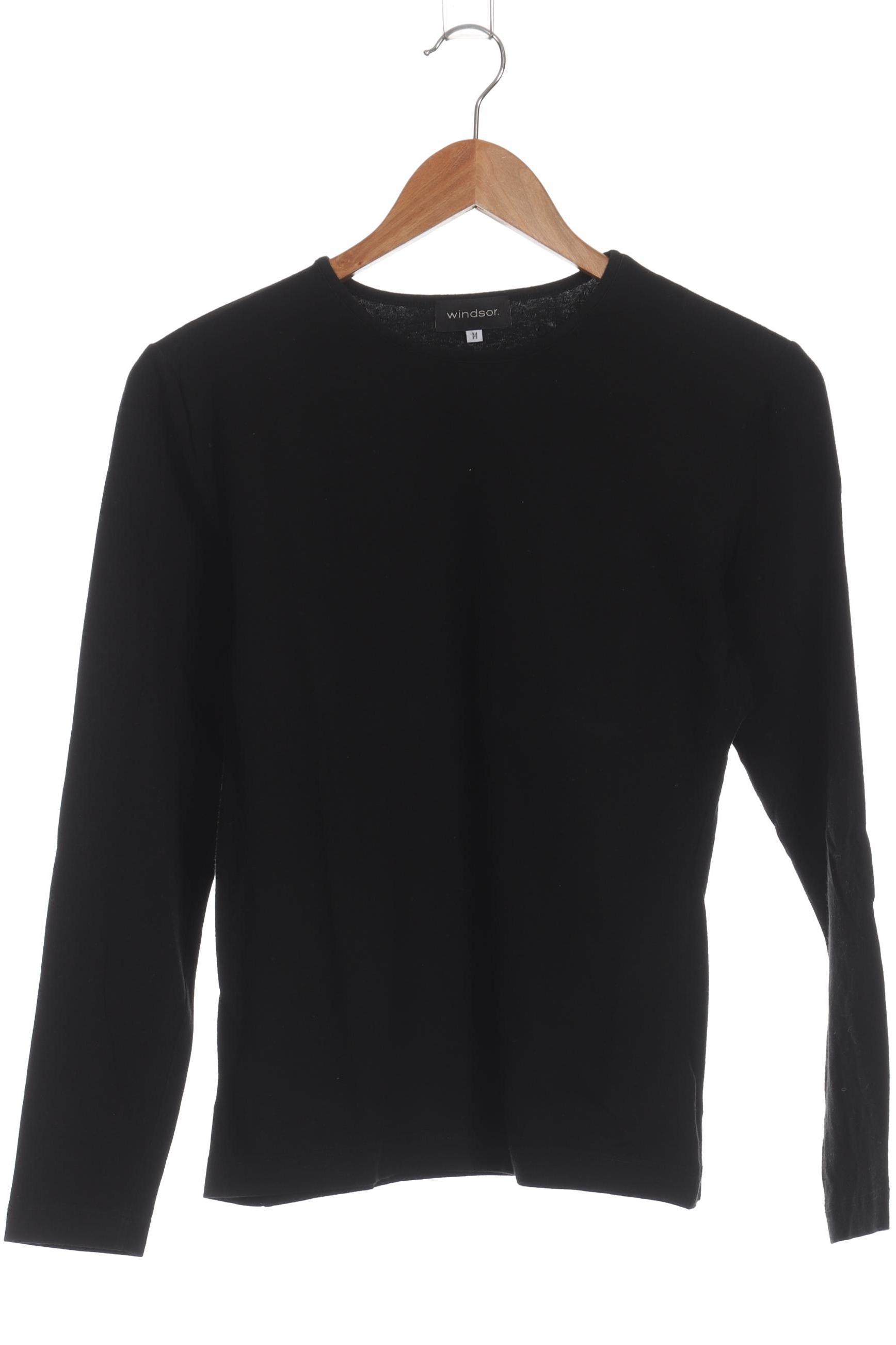 

windsor. Damen Langarmshirt, schwarz, Gr.