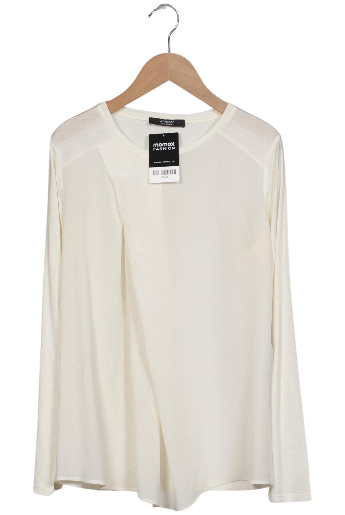 

windsor. Damen Langarmshirt, cremeweiß, Gr. 42