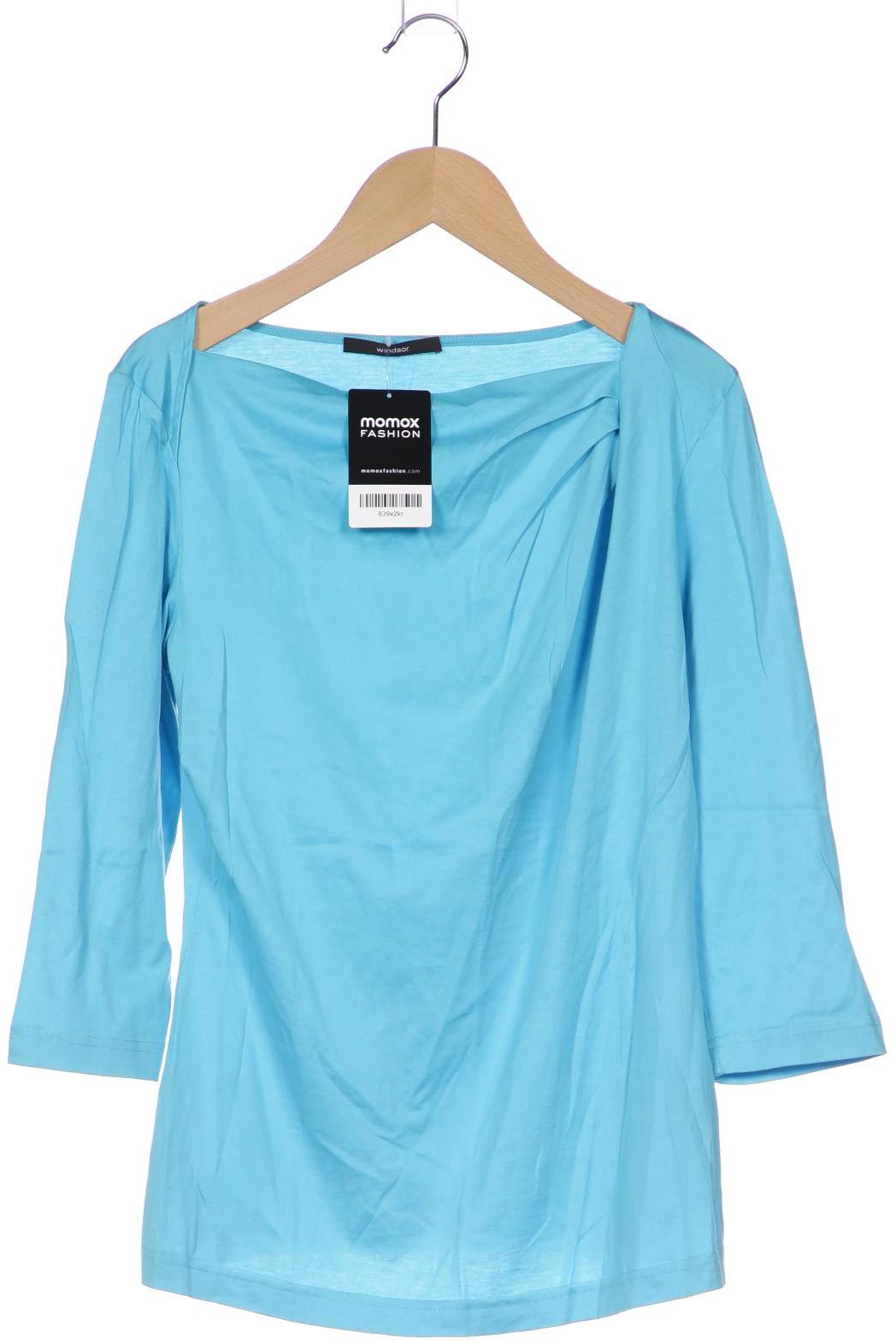 

windsor. Damen Langarmshirt, blau, Gr. 36