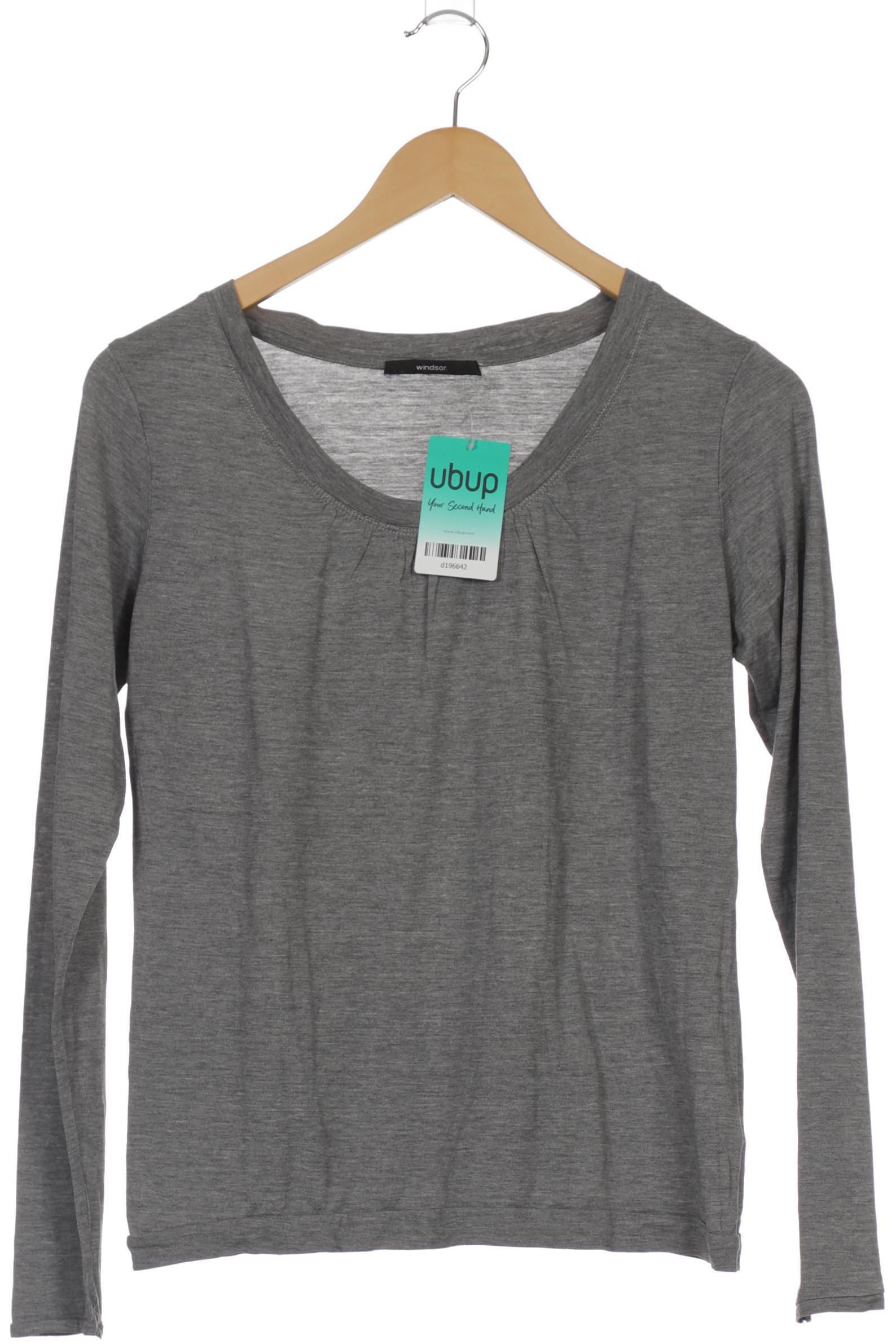 

windsor. Damen Langarmshirt, grau, Gr. 40