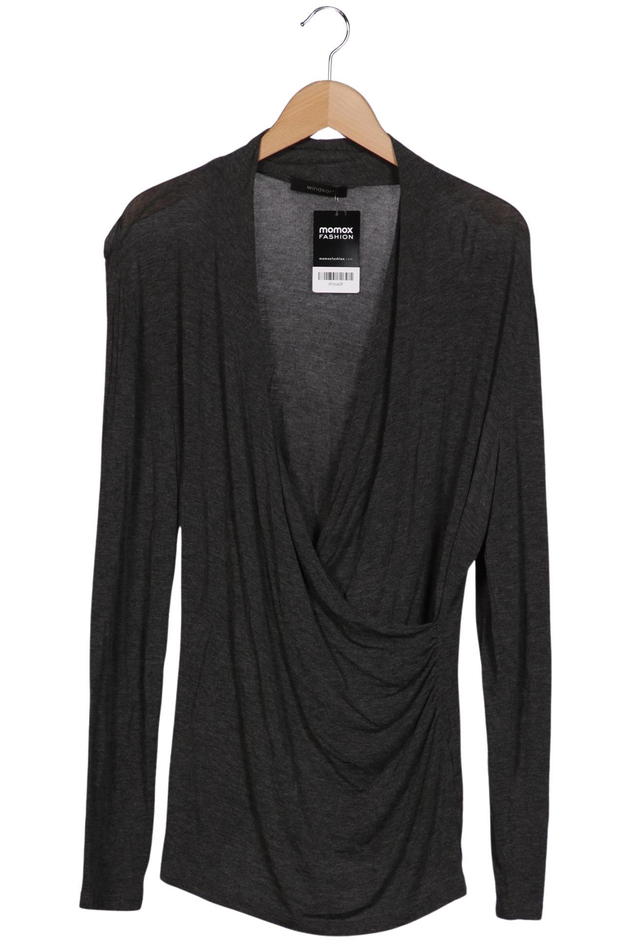 

windsor. Damen Langarmshirt, grau, Gr. 44