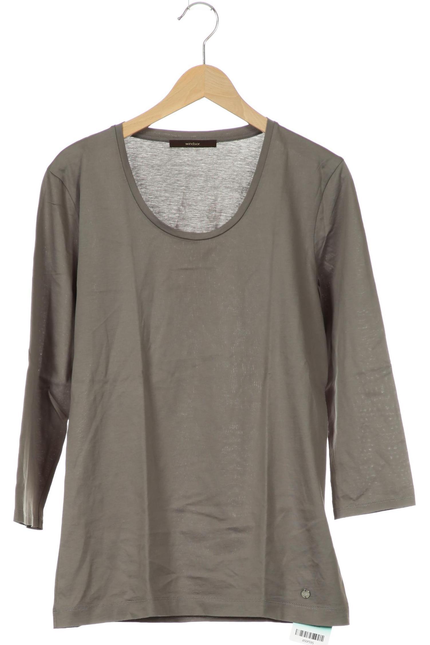

windsor. Damen Langarmshirt, grau, Gr. 38