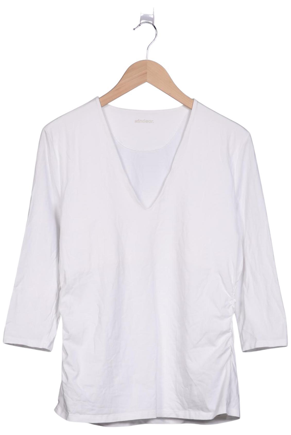 

windsor. Damen Langarmshirt, weiß, Gr. 44