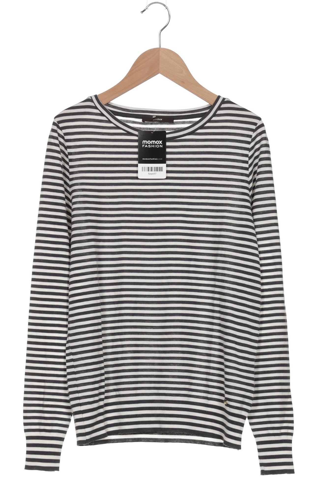 

windsor. Damen Langarmshirt, grau, Gr. 36