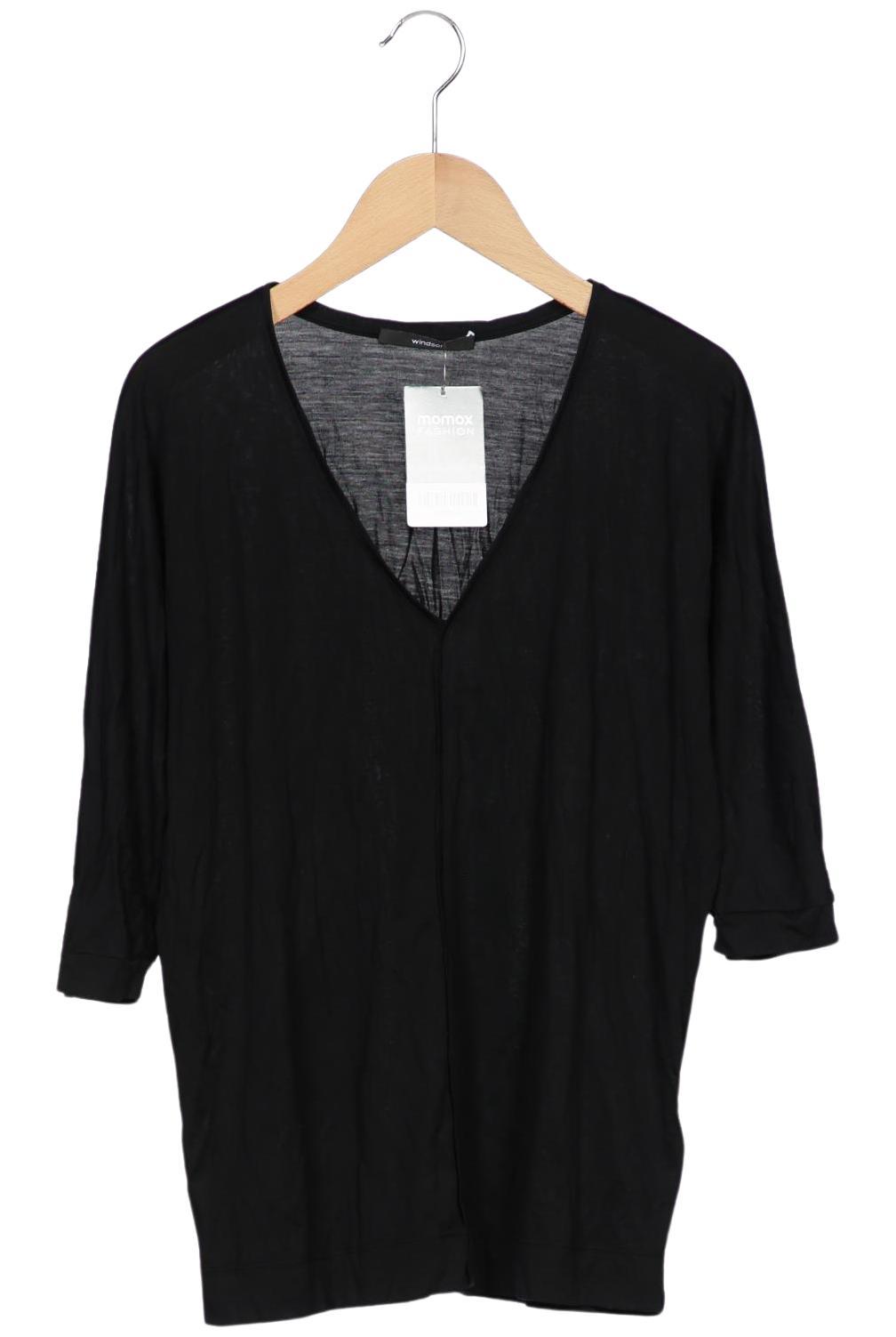 

windsor. Damen Langarmshirt, schwarz, Gr. 36