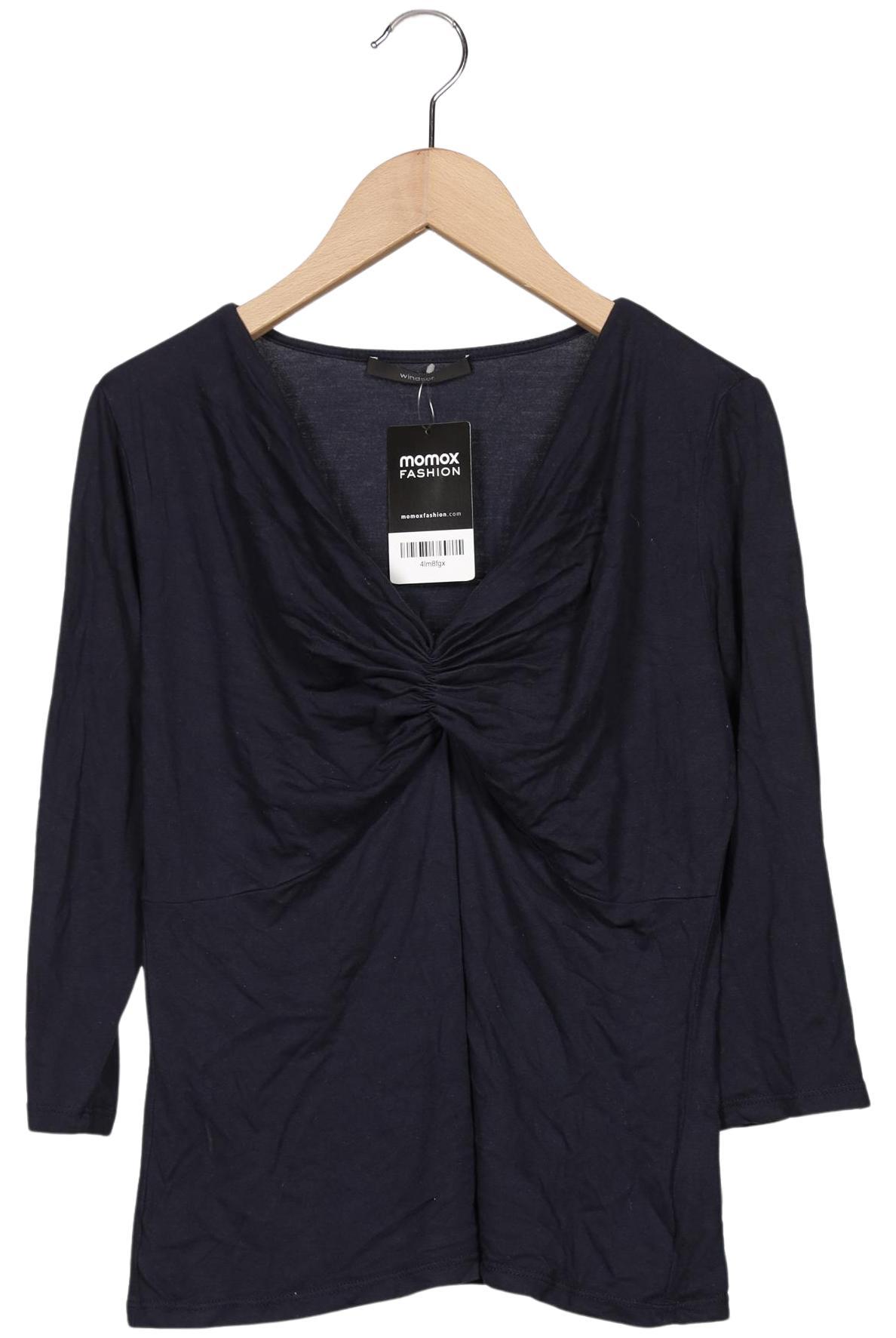 

windsor. Damen Langarmshirt, marineblau, Gr. 40