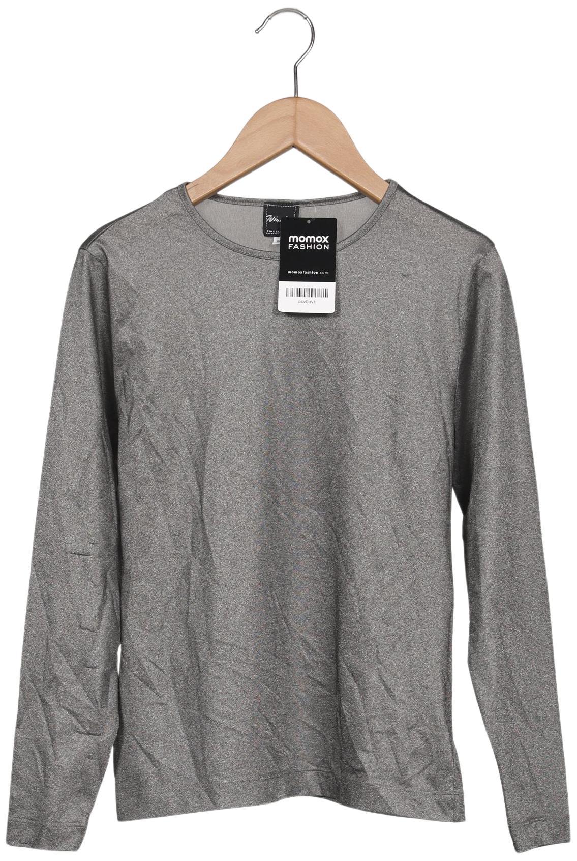 

windsor. Damen Langarmshirt, grau, Gr. 38