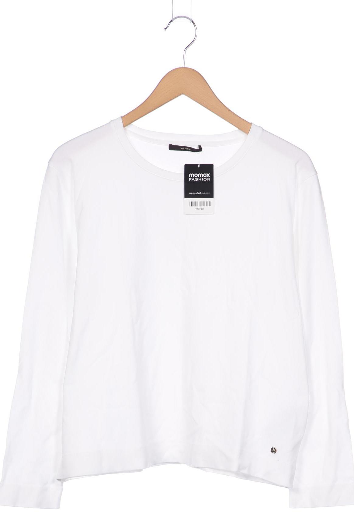 

windsor. Damen Langarmshirt, weiß, Gr. 42
