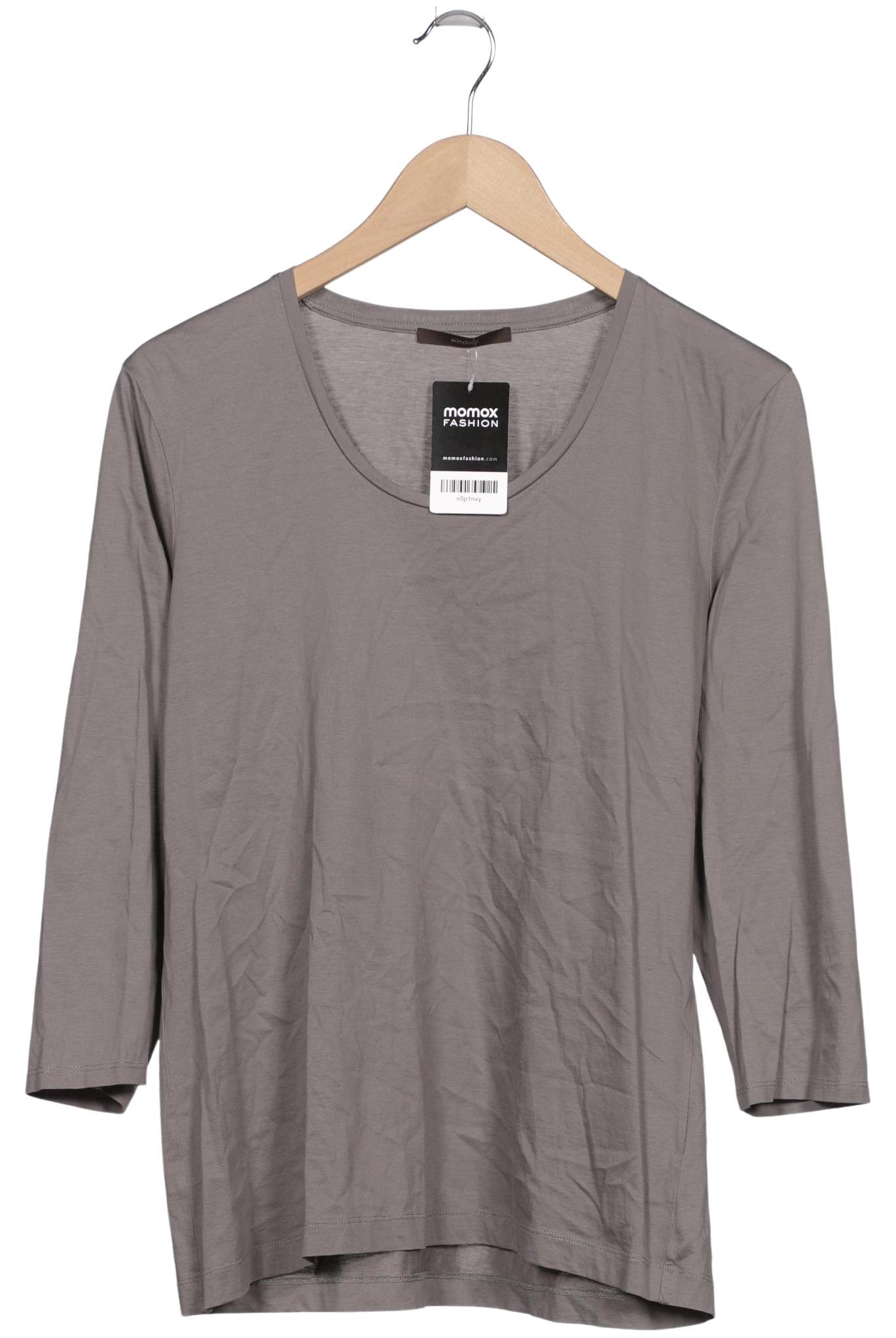 

windsor. Damen Langarmshirt, grau, Gr. 46