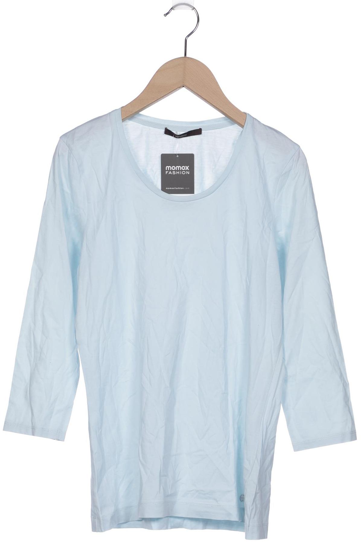 

windsor. Damen Langarmshirt, hellblau, Gr. 36