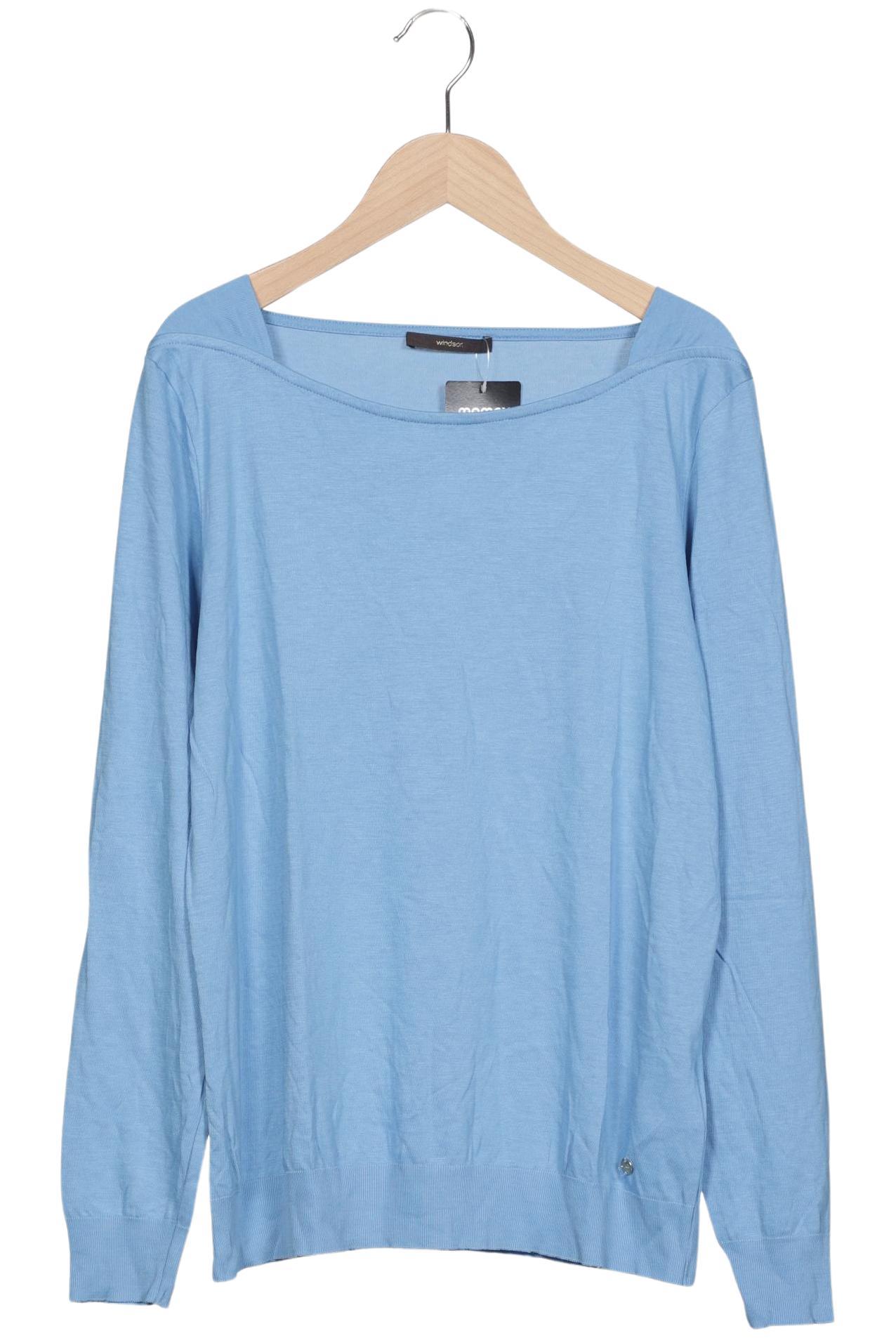 

windsor. Damen Langarmshirt, hellblau, Gr. 44