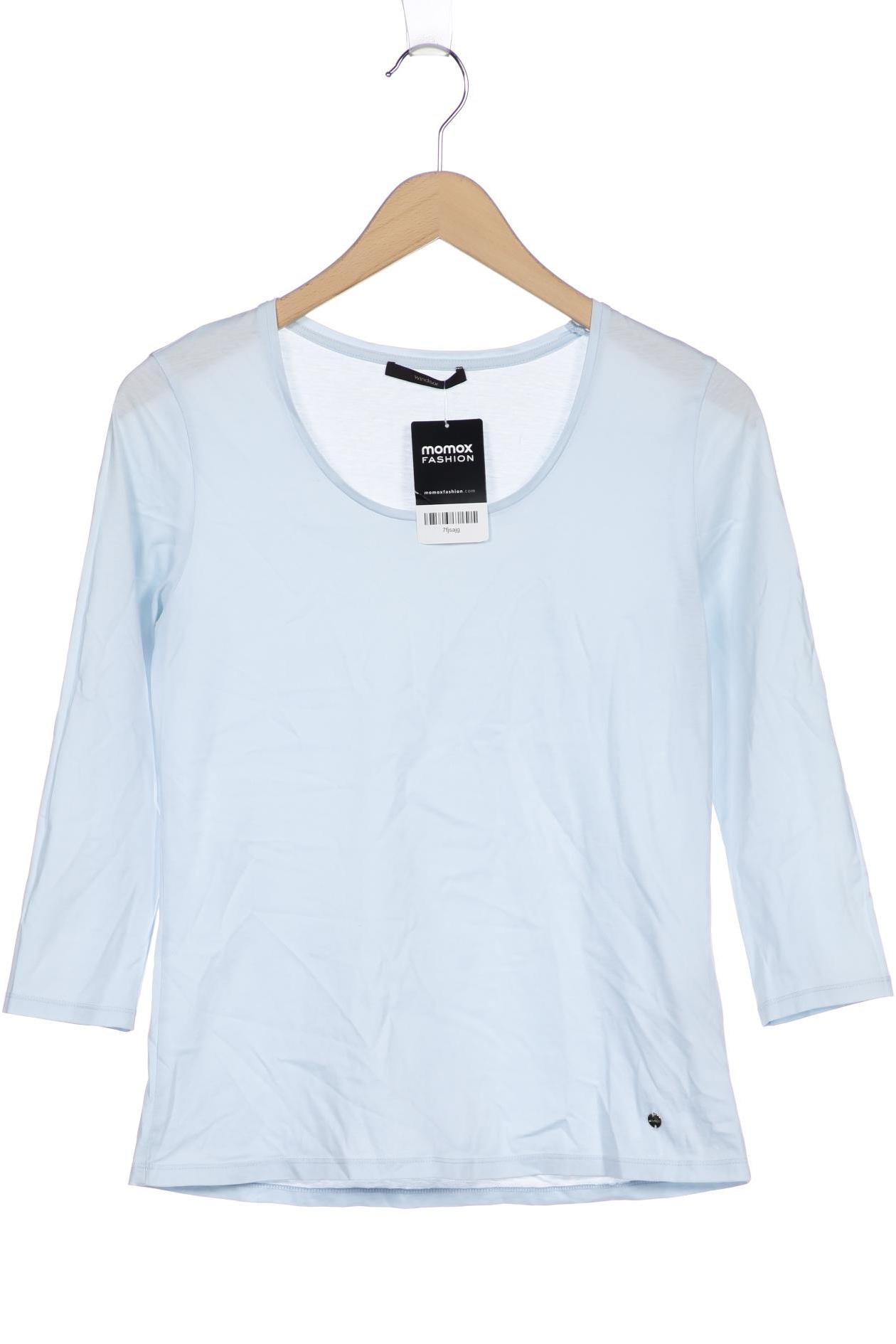 

windsor. Damen Langarmshirt, hellblau, Gr. 34