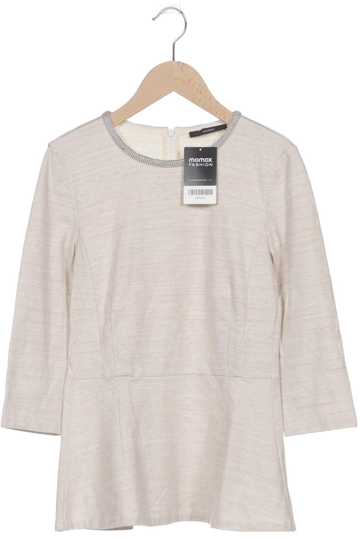 

windsor. Damen Langarmshirt, cremeweiß, Gr. 36