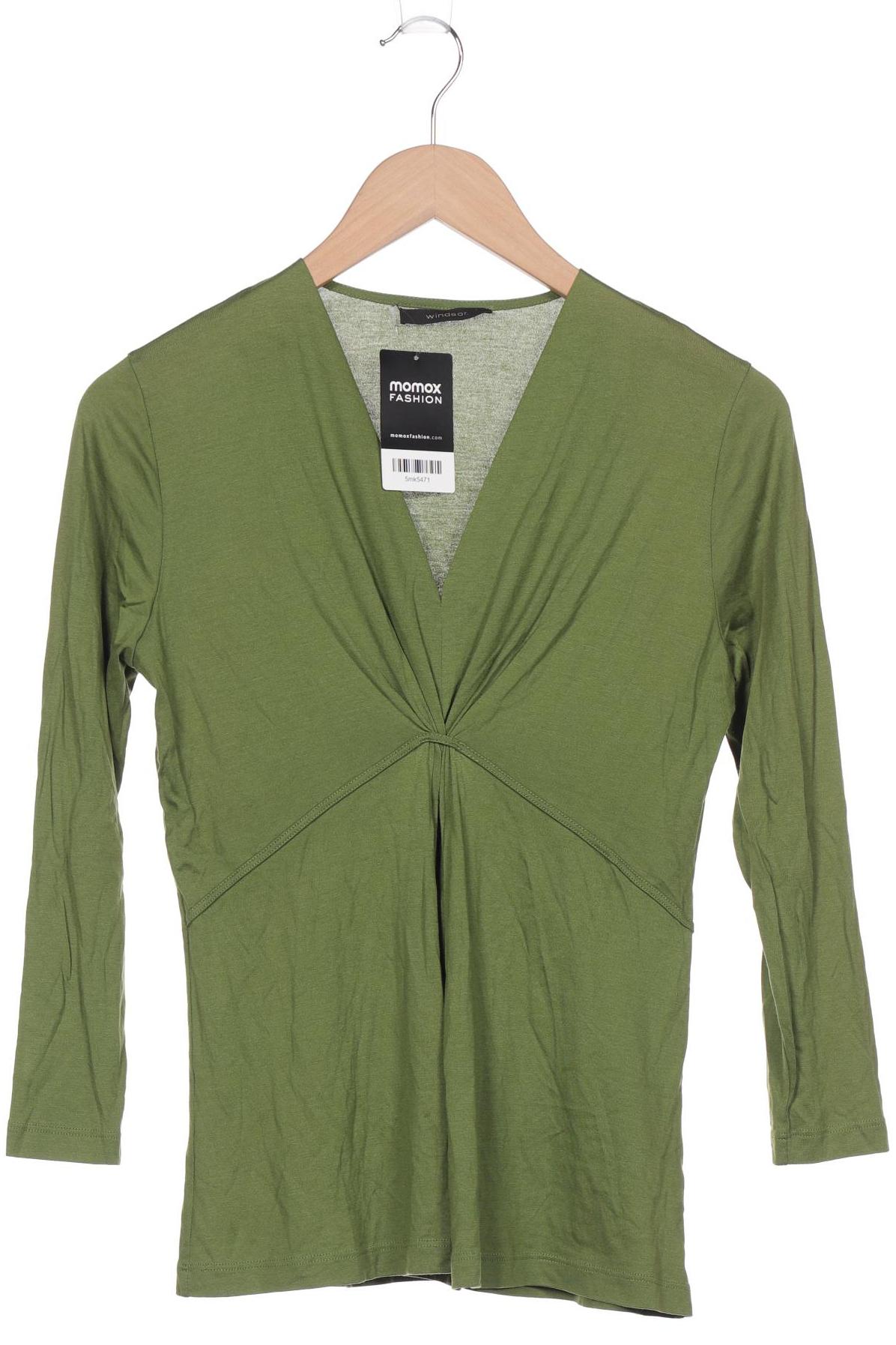 

windsor. Damen Langarmshirt, grün, Gr. 36
