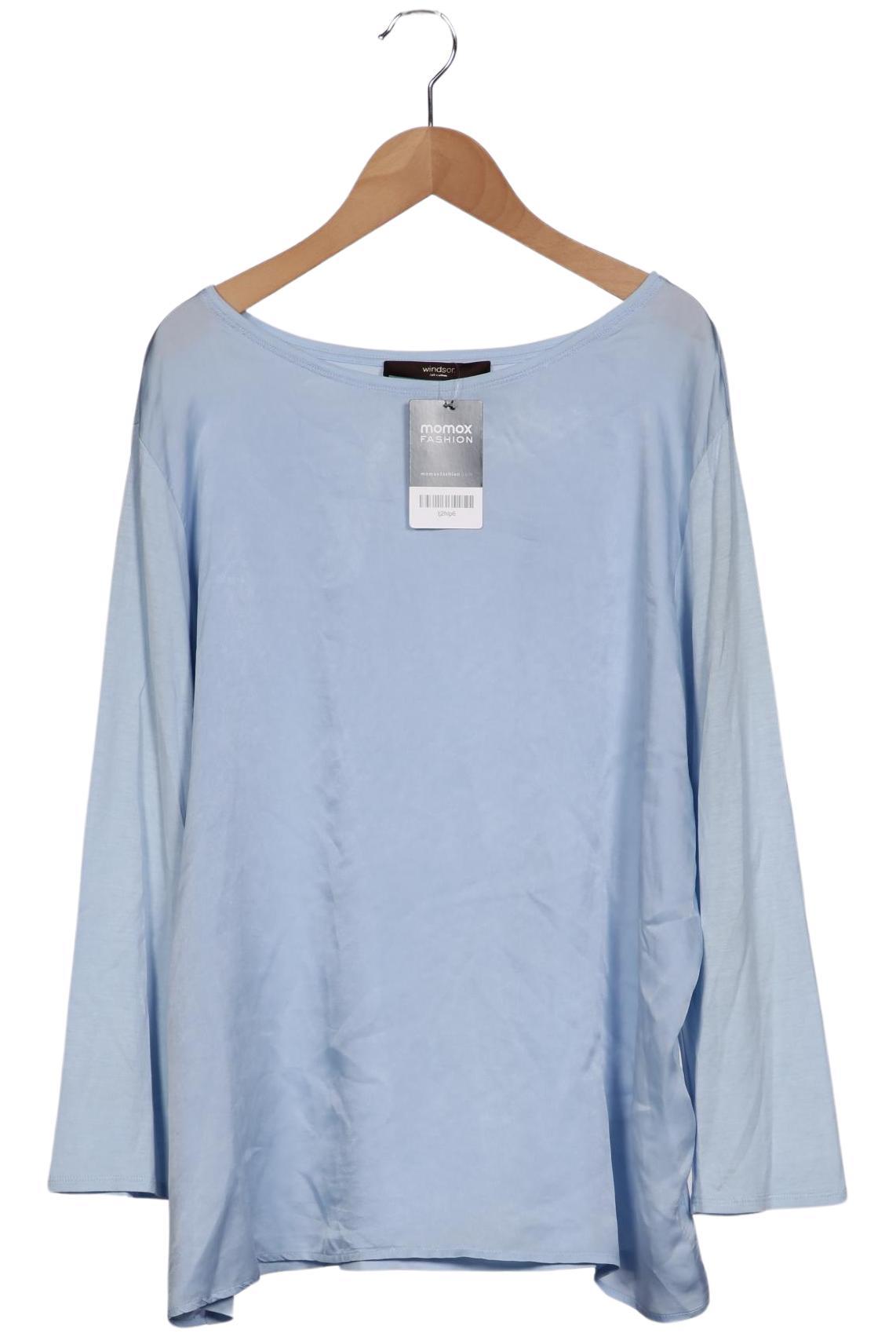

windsor. Damen Langarmshirt, blau, Gr. 46