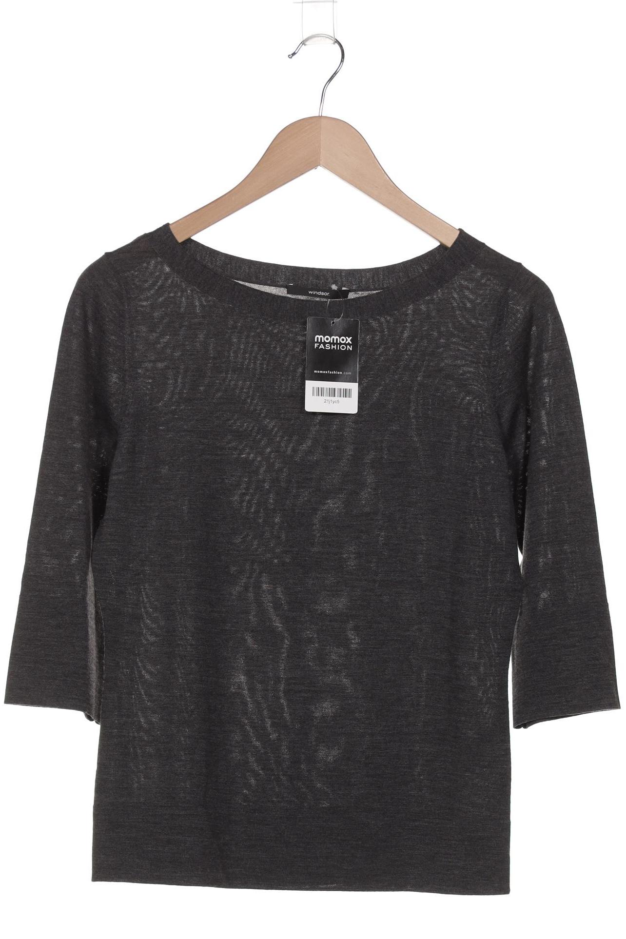 

windsor. Damen Langarmshirt, grau, Gr. 40