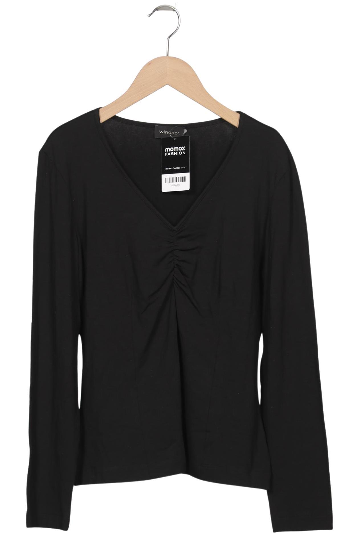 

windsor. Damen Langarmshirt, schwarz, Gr. 40