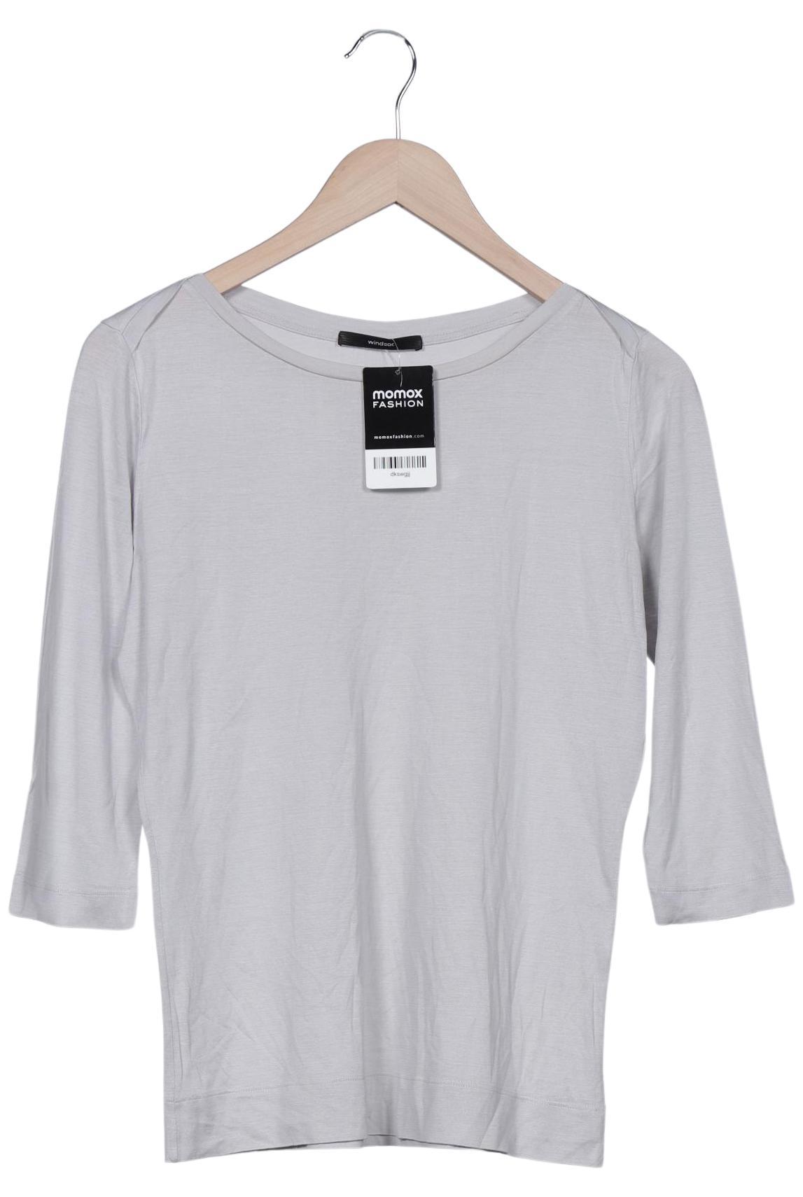 

windsor. Damen Langarmshirt, grau, Gr. 38