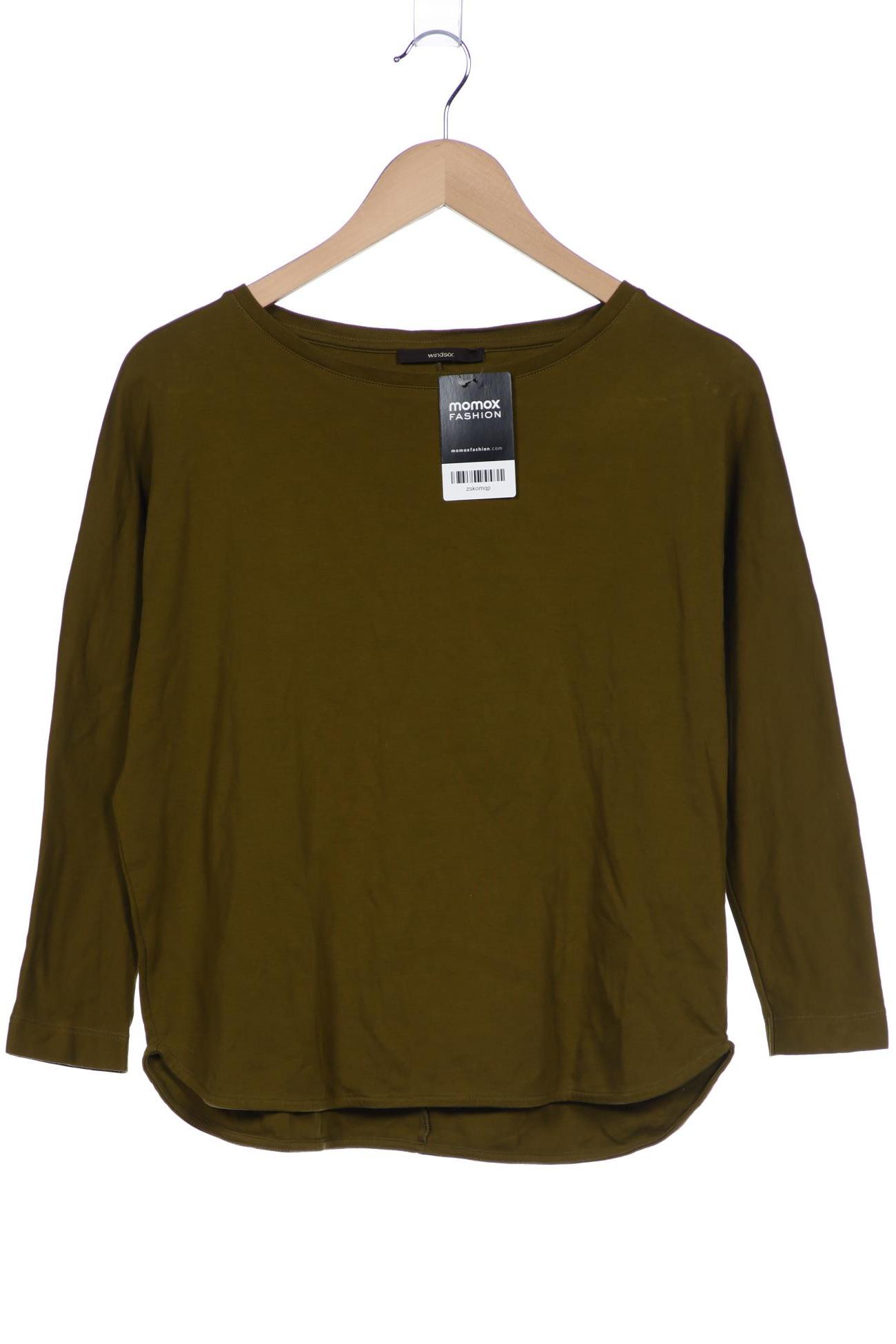 

windsor. Damen Langarmshirt, grün, Gr. 36