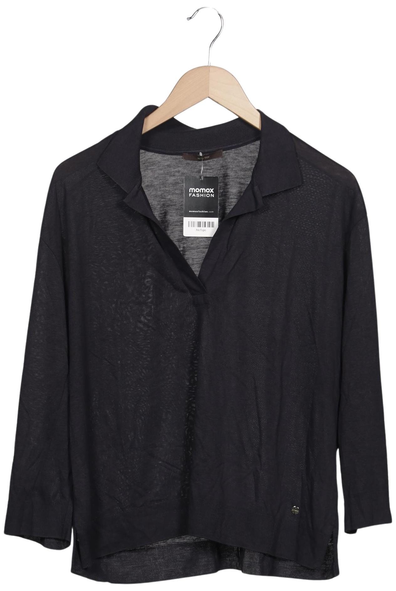 

windsor. Damen Poloshirt, schwarz, Gr. 46