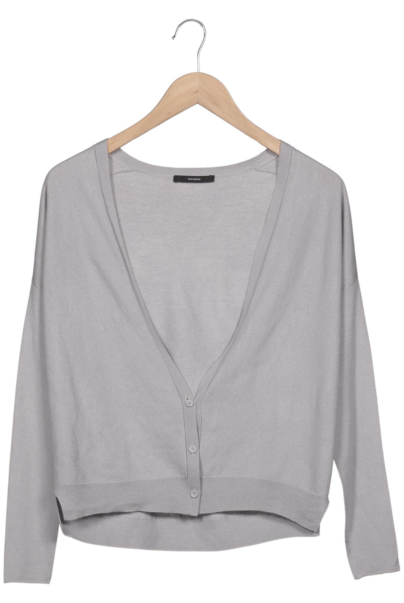 

windsor. Damen Strickjacke, grau, Gr. 36