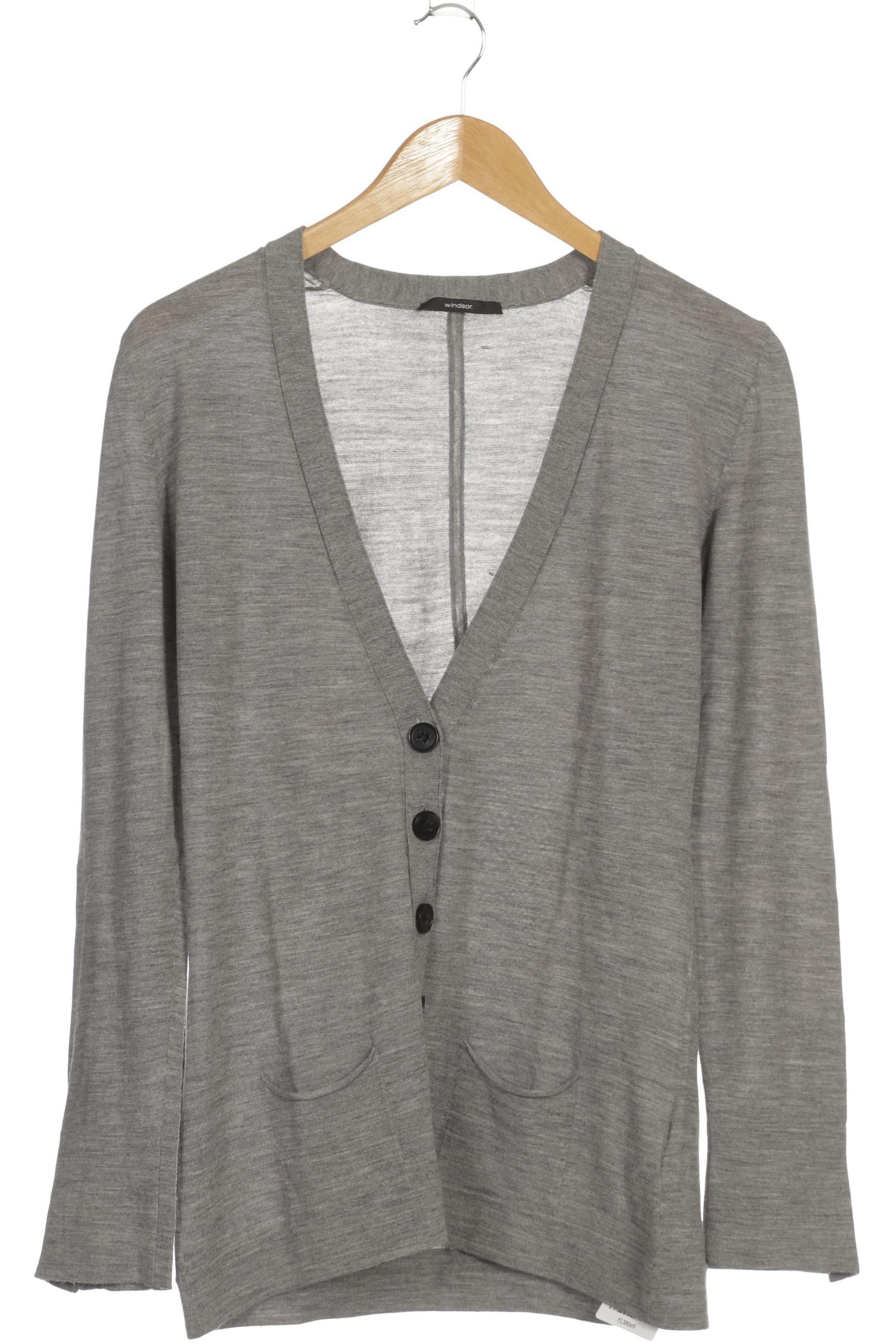 

windsor. Damen Strickjacke, grau, Gr. 40