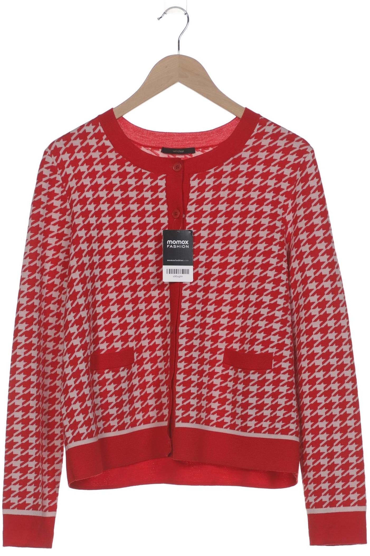 

windsor. Damen Strickjacke, rot, Gr. 44