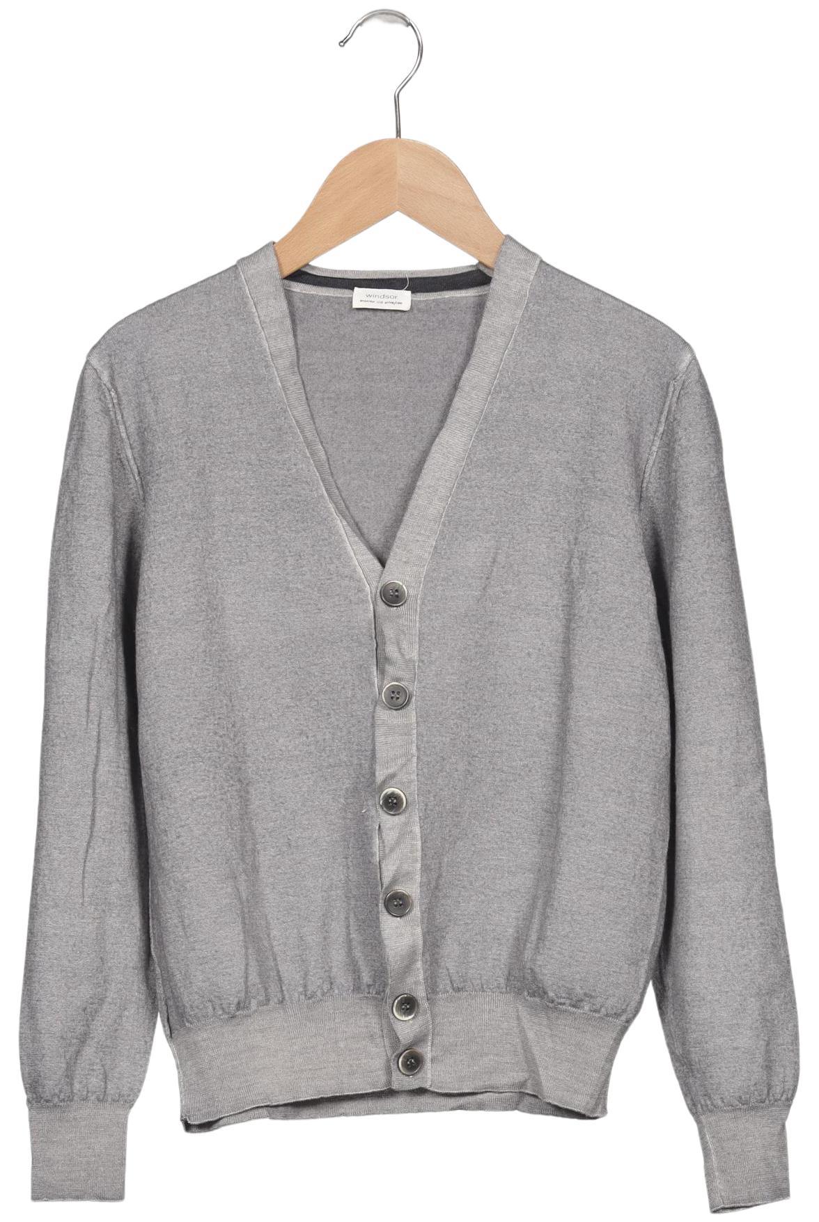 

windsor. Damen Strickjacke, grau, Gr. 50