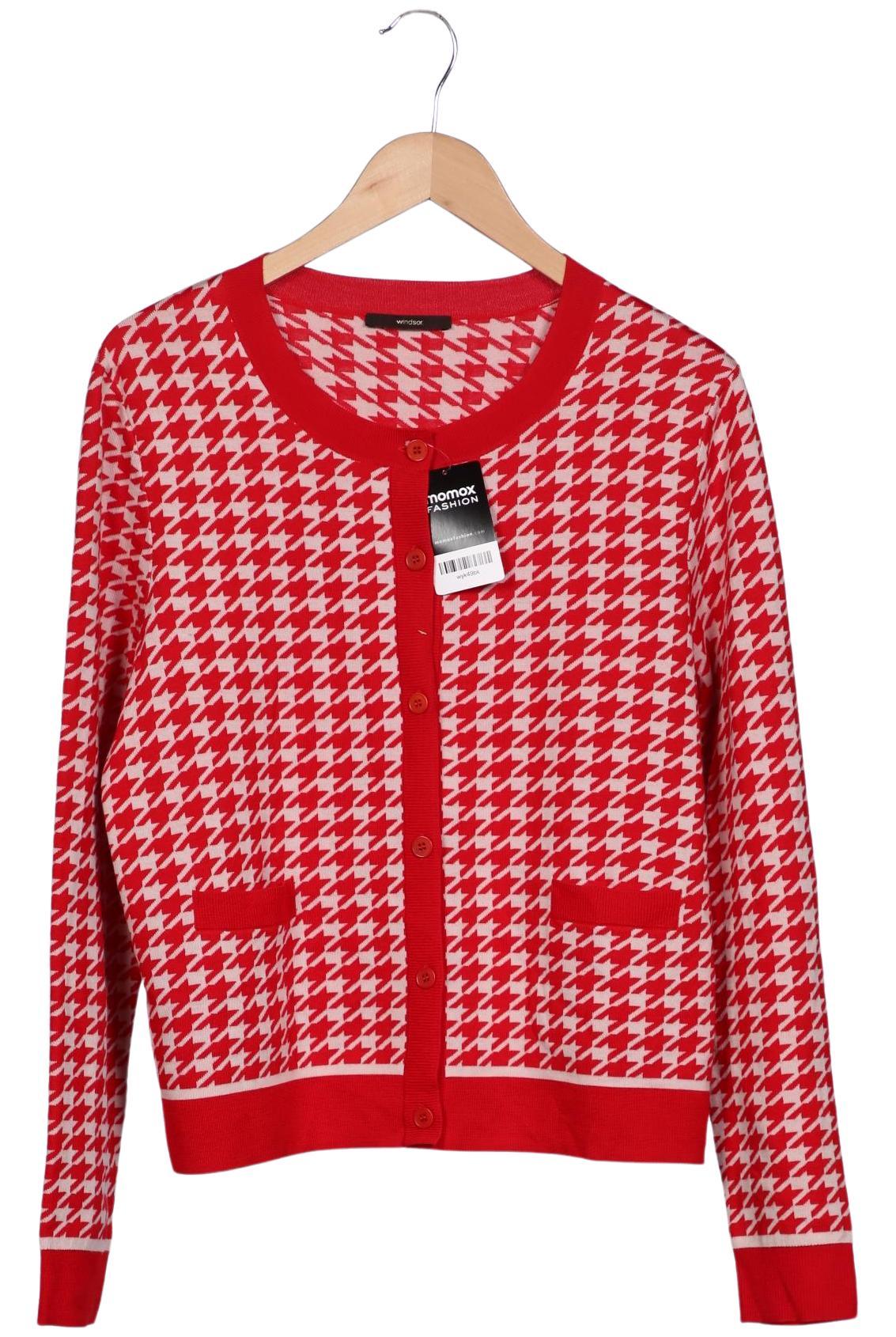 

windsor. Damen Strickjacke, rot, Gr. 44