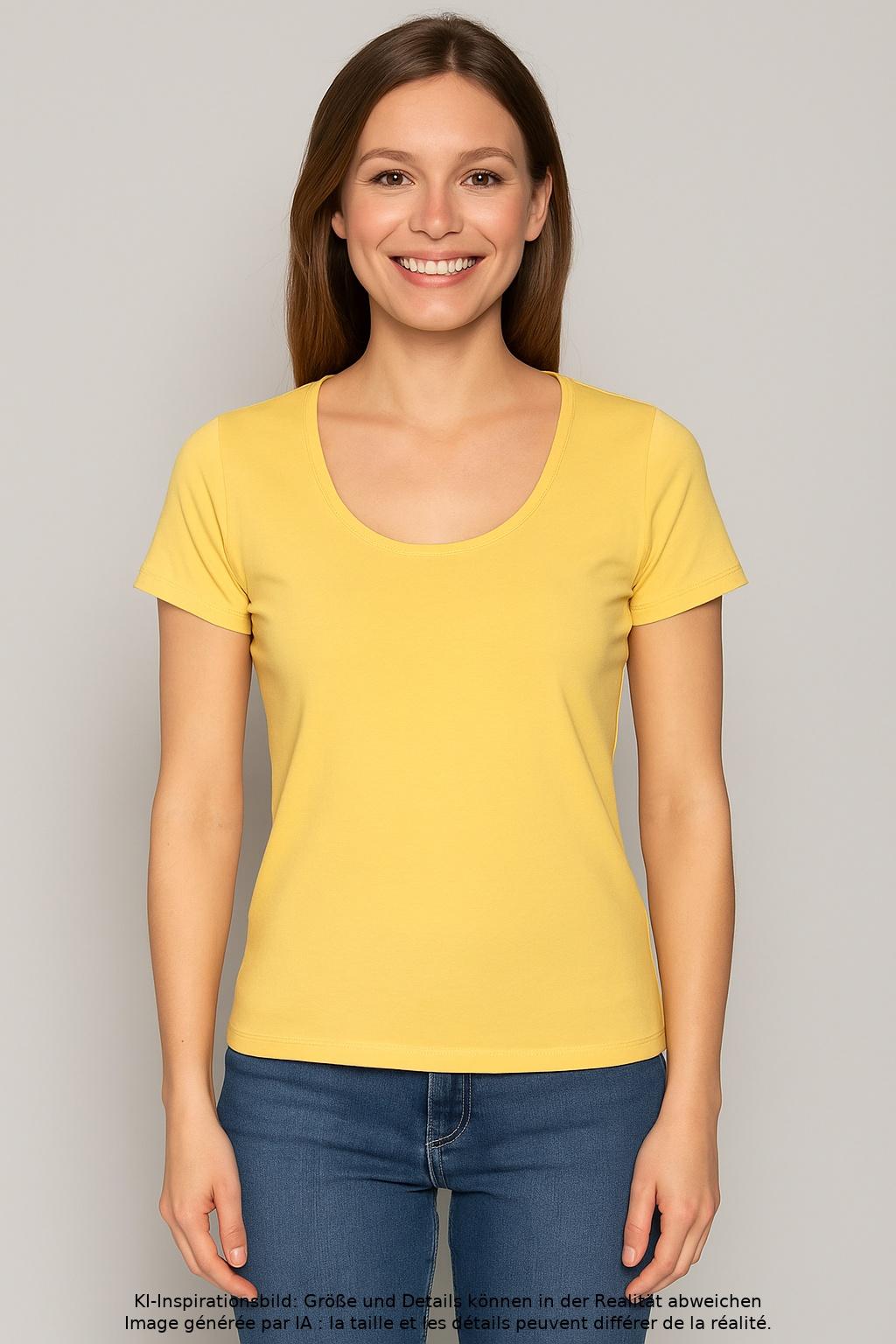 

windsor. Damen T-Shirt, gelb, Gr. 34