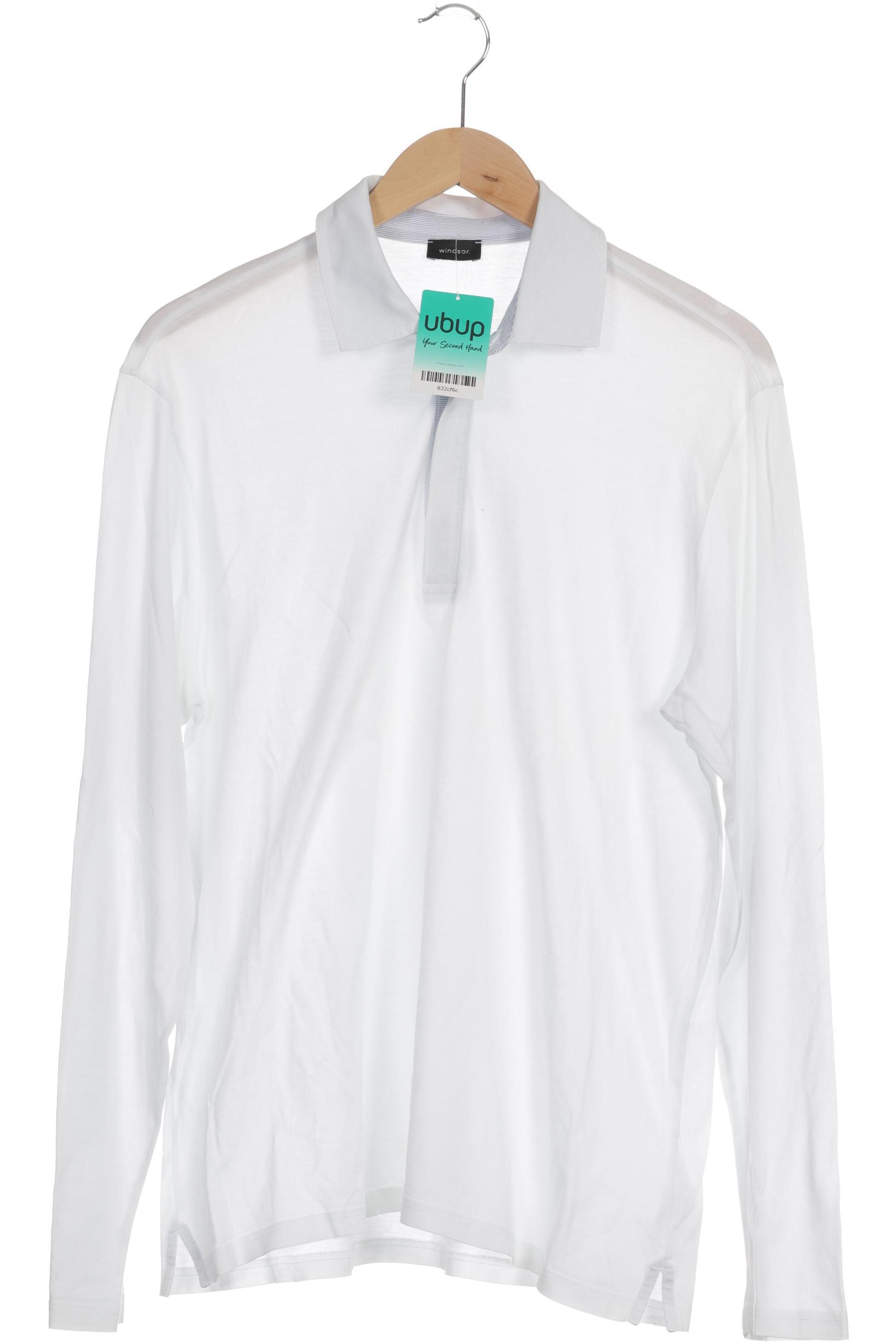 Thumbnail - windsor. Herren Langarmshirt, weiß, Gr.