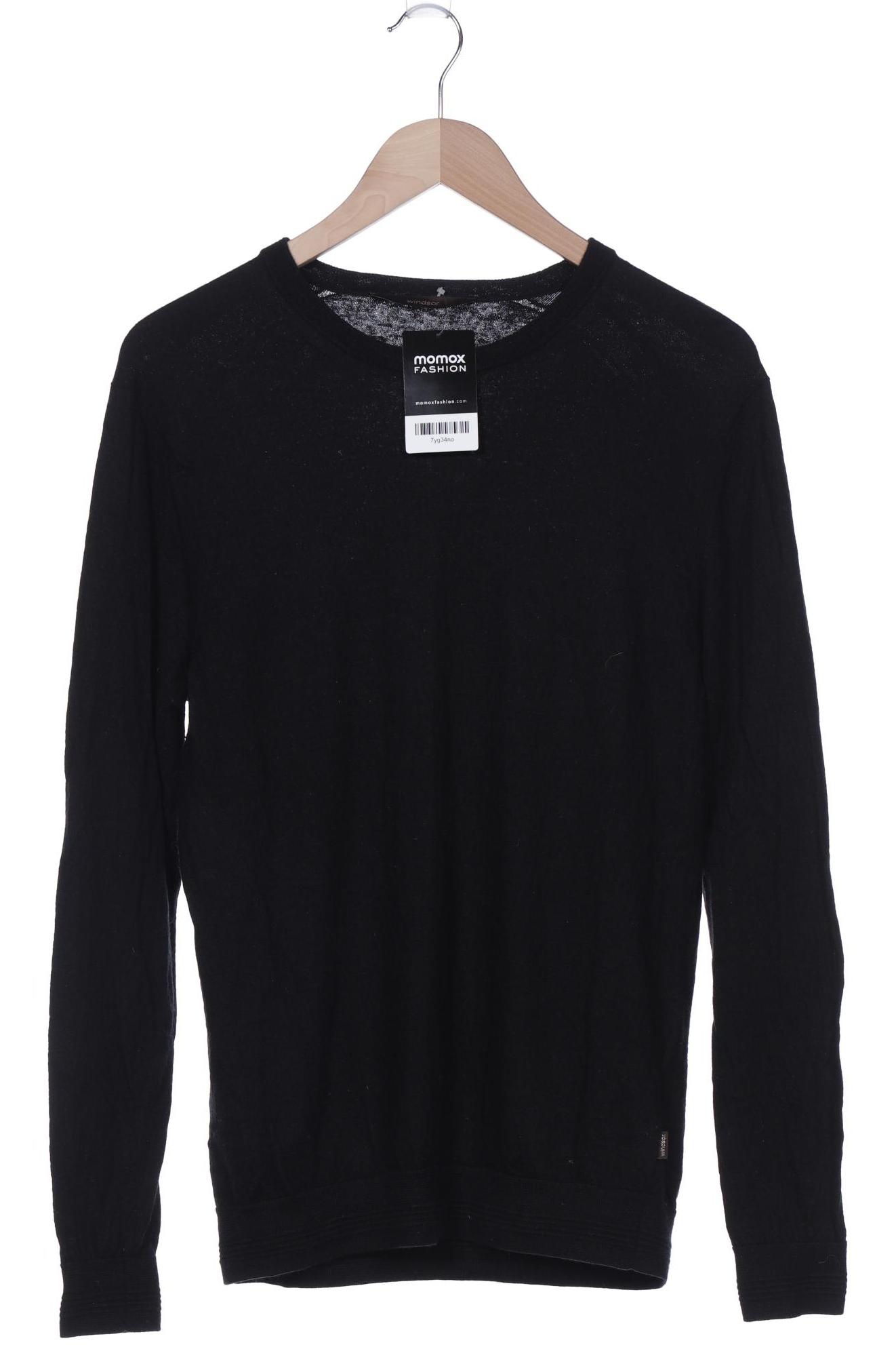 

windsor. Herren Langarmshirt, schwarz, Gr. 54