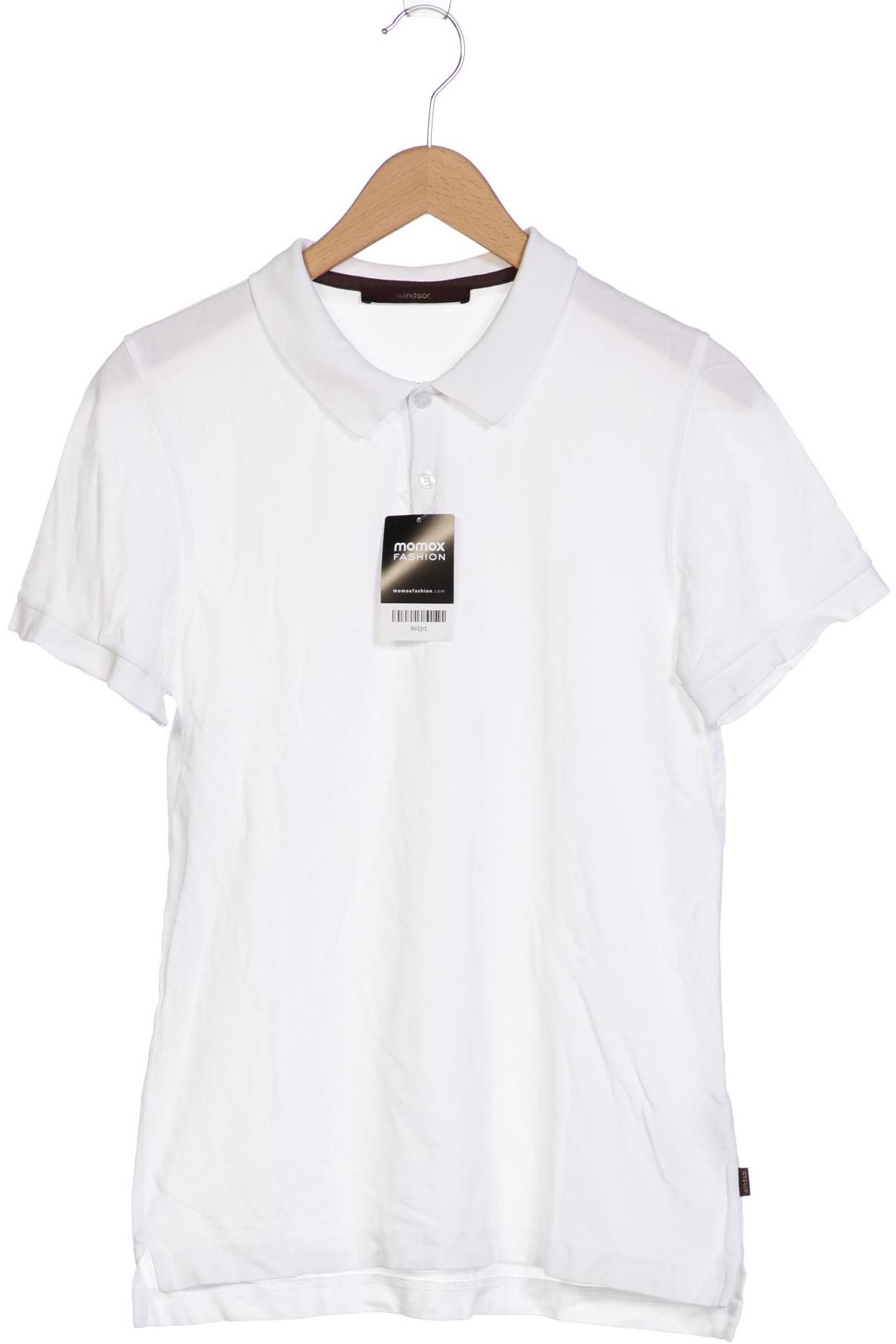 

windsor. Herren Poloshirt, weiß, Gr. 52