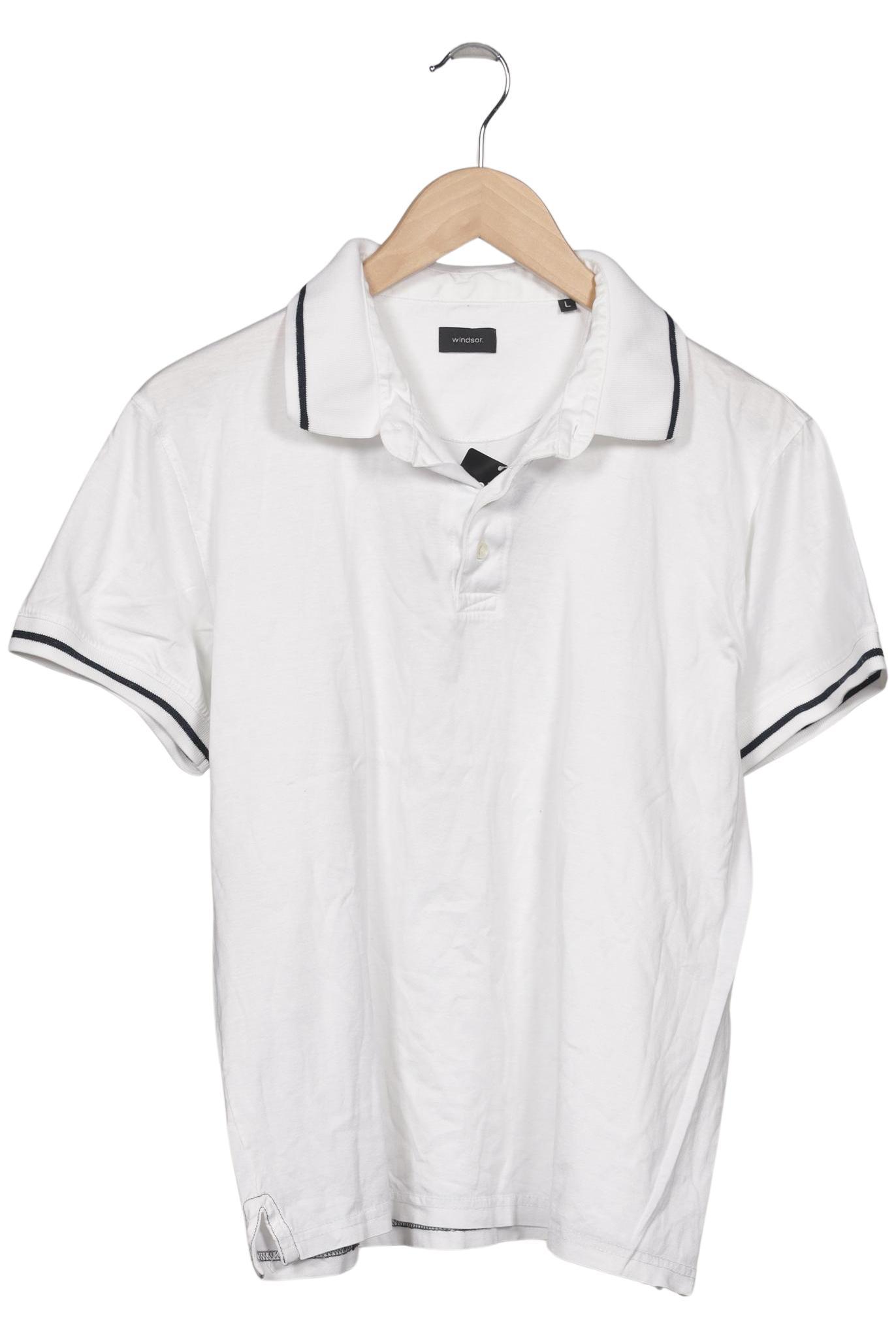 Thumbnail - windsor. Herren Poloshirt, weiß, Gr. 52