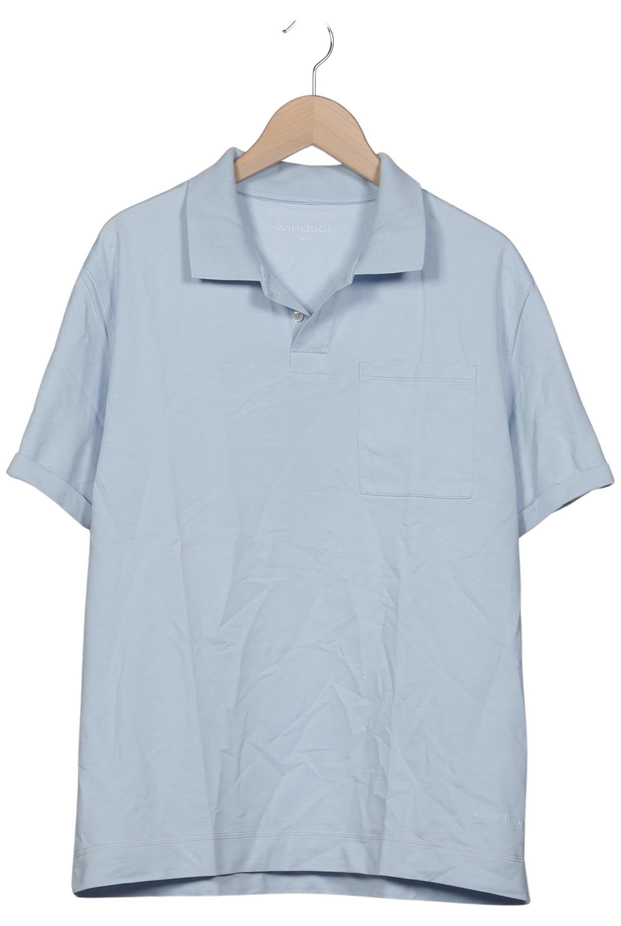 

windsor. Herren Poloshirt, hellblau, Gr. 54